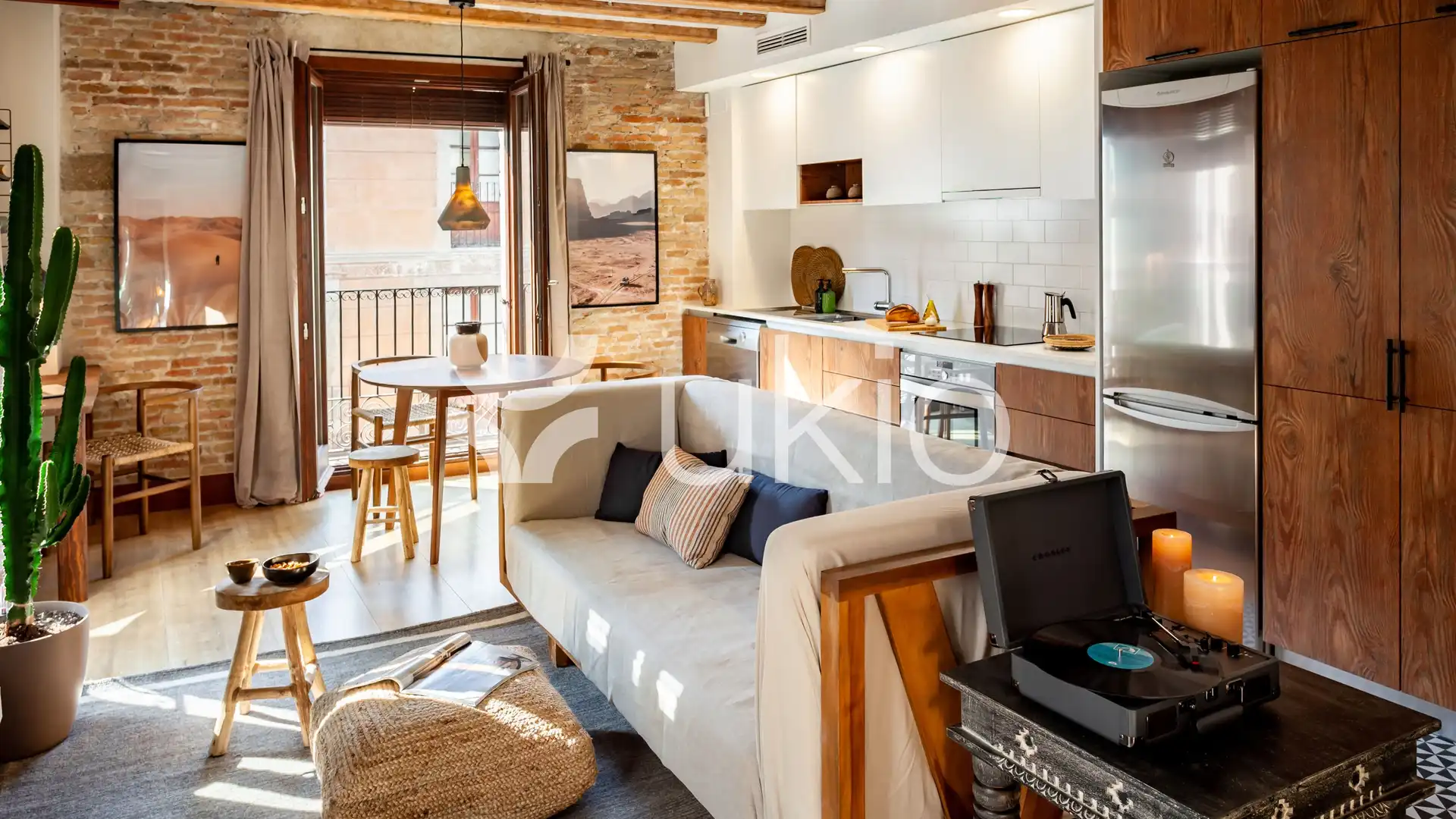 Living room of Apartments for rent in  Barcelona Capital  with Air Conditioner, Heating and Furnished