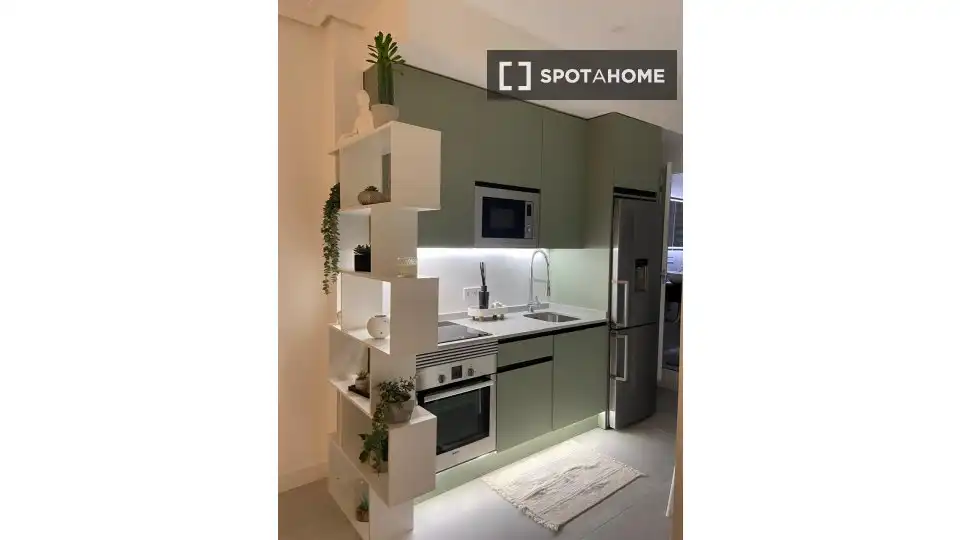 Cocina de Piso de alquiler en Madrid con Aire acondicionado, Calefacción y Amueblado