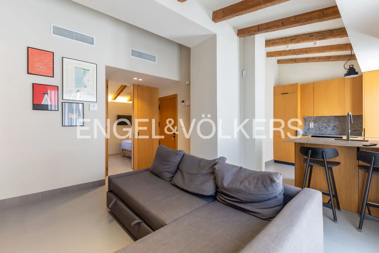 Sala de estar de Piso de alquiler en Valencia con Aire acondicionado, Calefacción y Terraza
