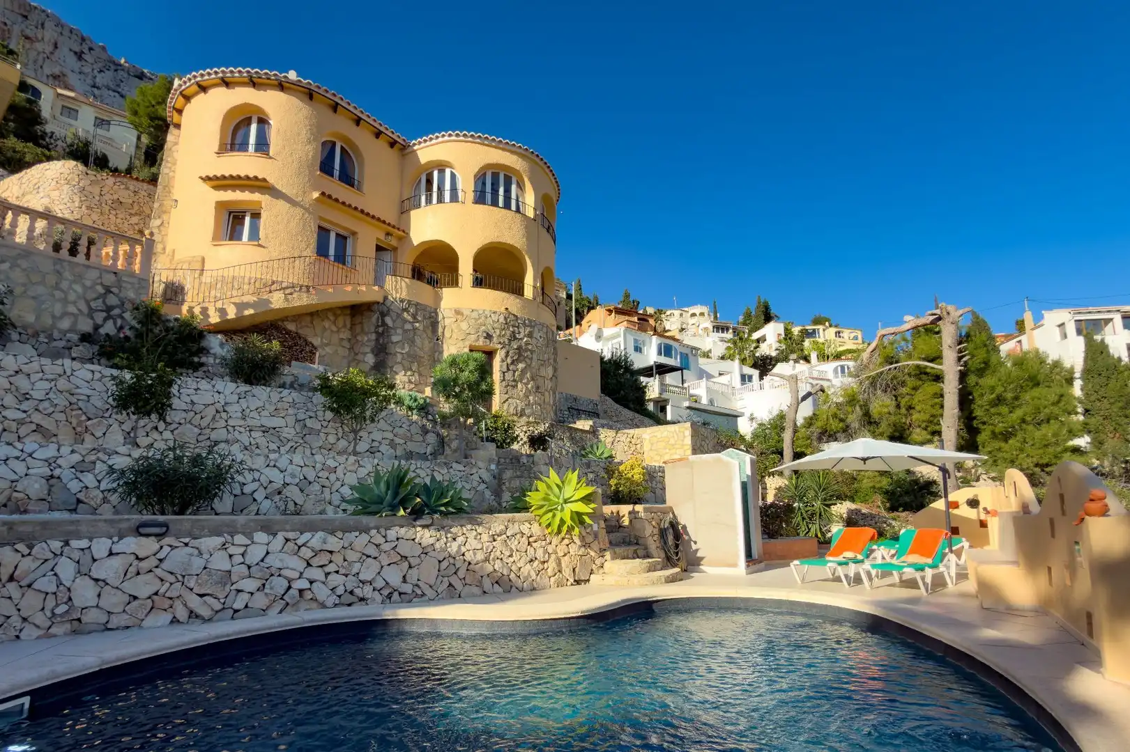 Swimming pool of Houses for sale in Calpe / Calp