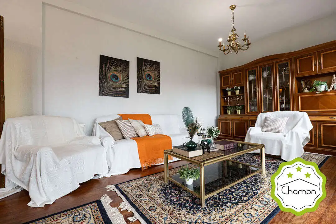 Sala de estar de Piso en venta en Bilbao  con Calefacción y Balcón