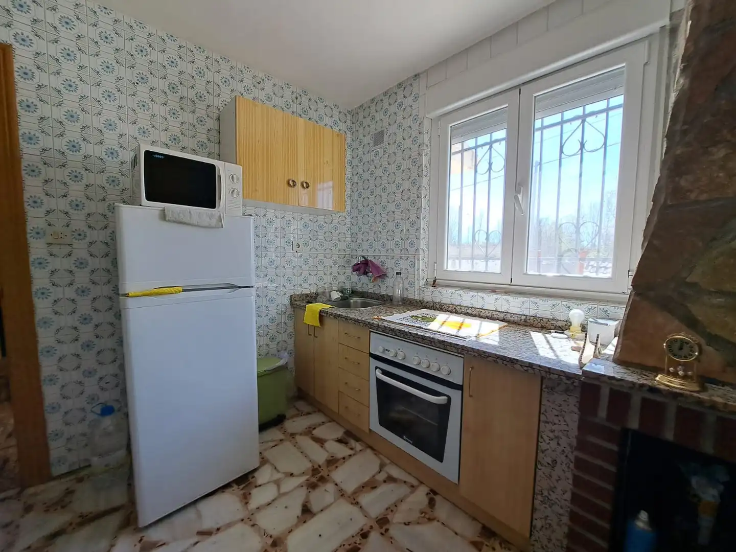 Cocina de Casa o chalet en venta en Villasabariego con Calefacción, Parquet y Amueblado
