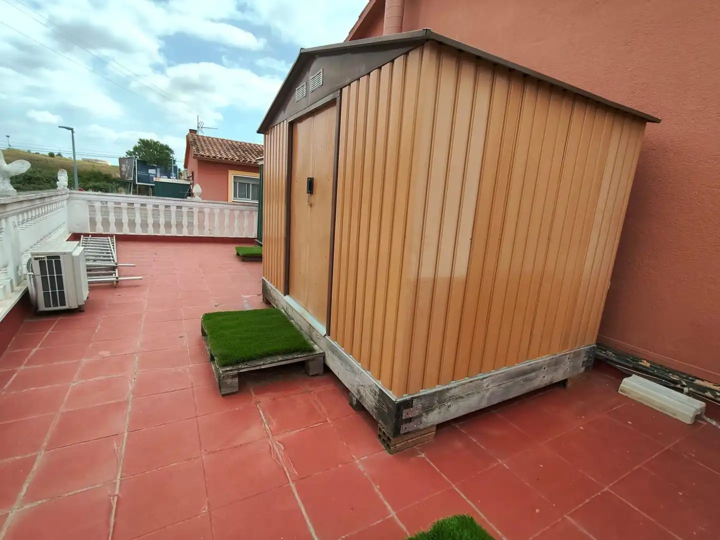 Terrace of Detached homes for sale in Polinyà  with Air Conditioner, Private garden and Parquet flooring