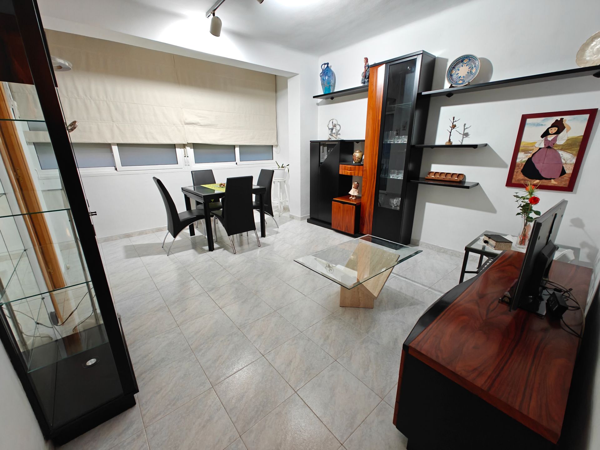 Sala d'estar de Pis de lloguer en Premià de Mar amb Aire condicionat, Calefacció i Moblat