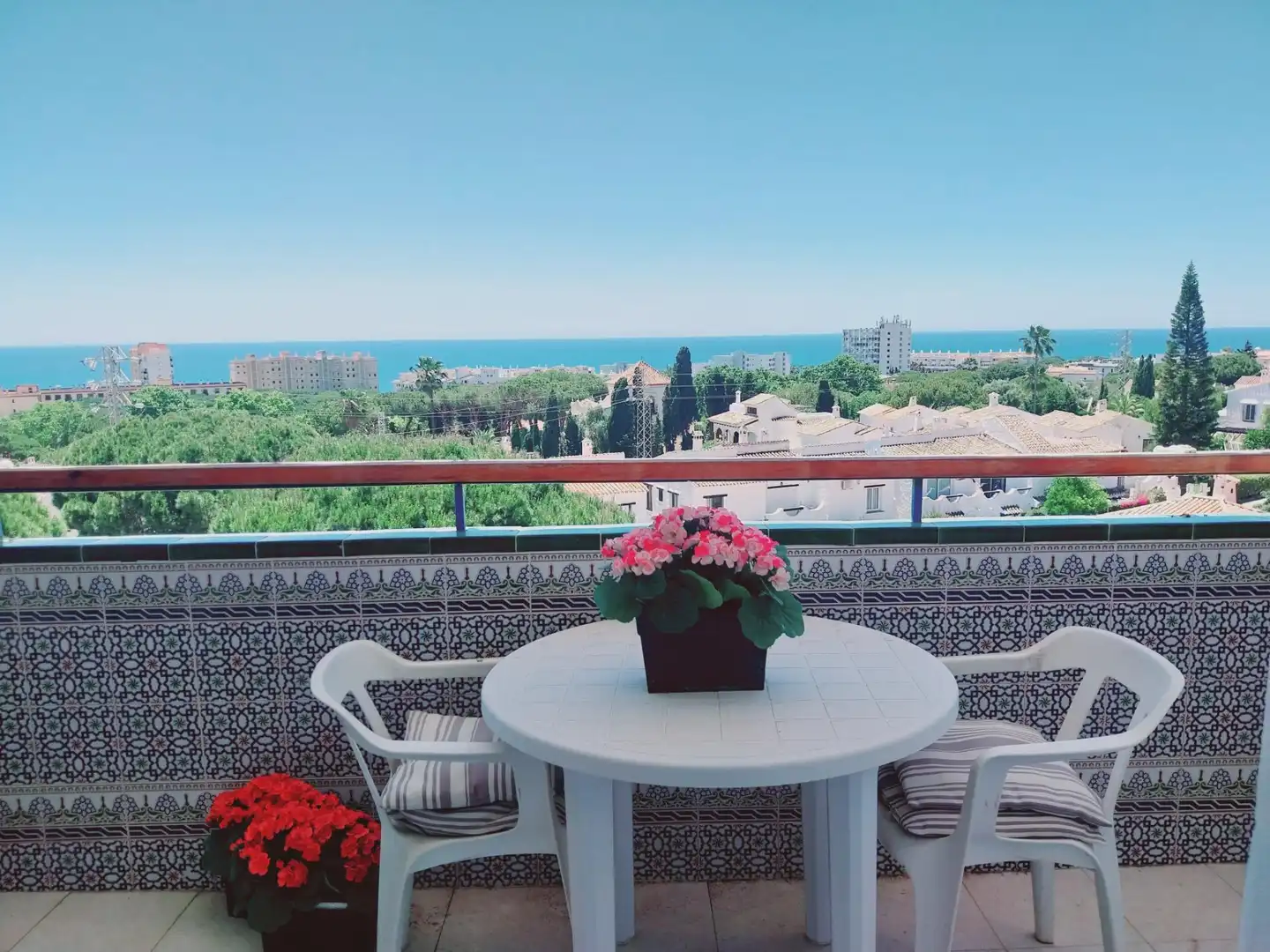 Terraza de Apartamento en venta en Mijas con Jardín privado, Terraza y Amueblado