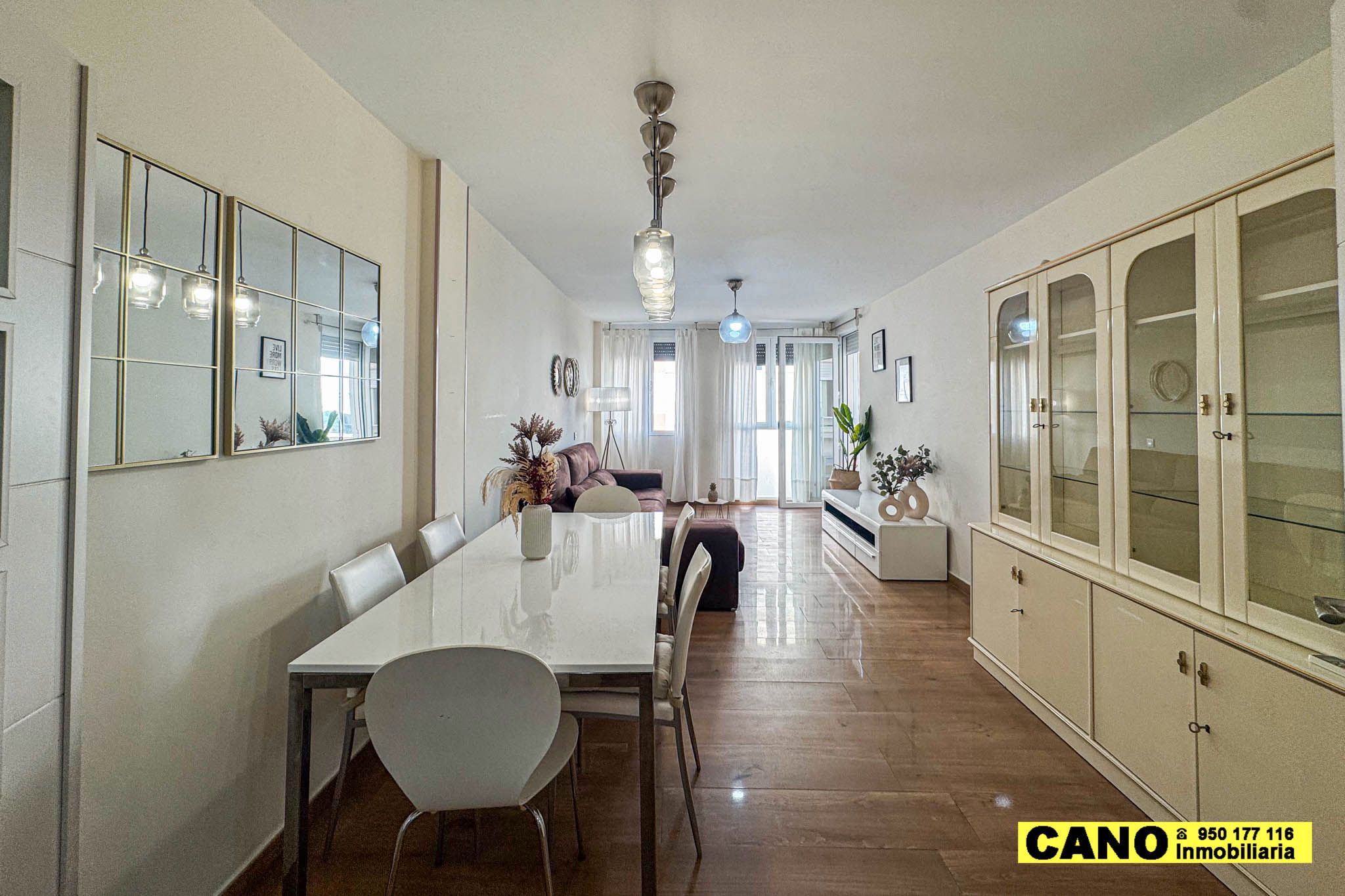 Dining room of Flat for sale in  Almería Capital  with Air Conditioner, Heating and Storage room