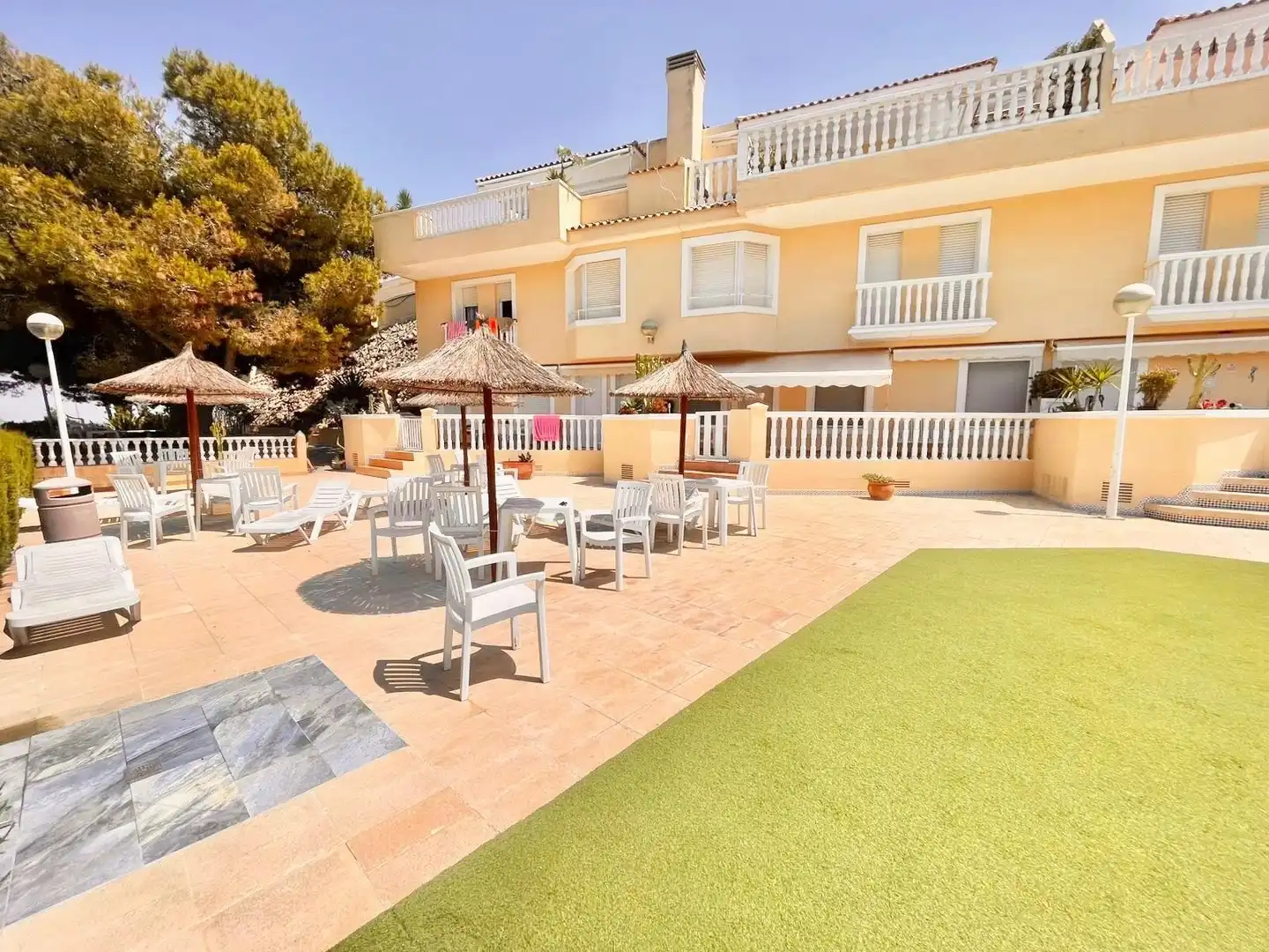 Terrasse von Haus oder Chalet zur Miete in La Manga del Mar Menor mit Klimaanlage, Heizung und Terrasse