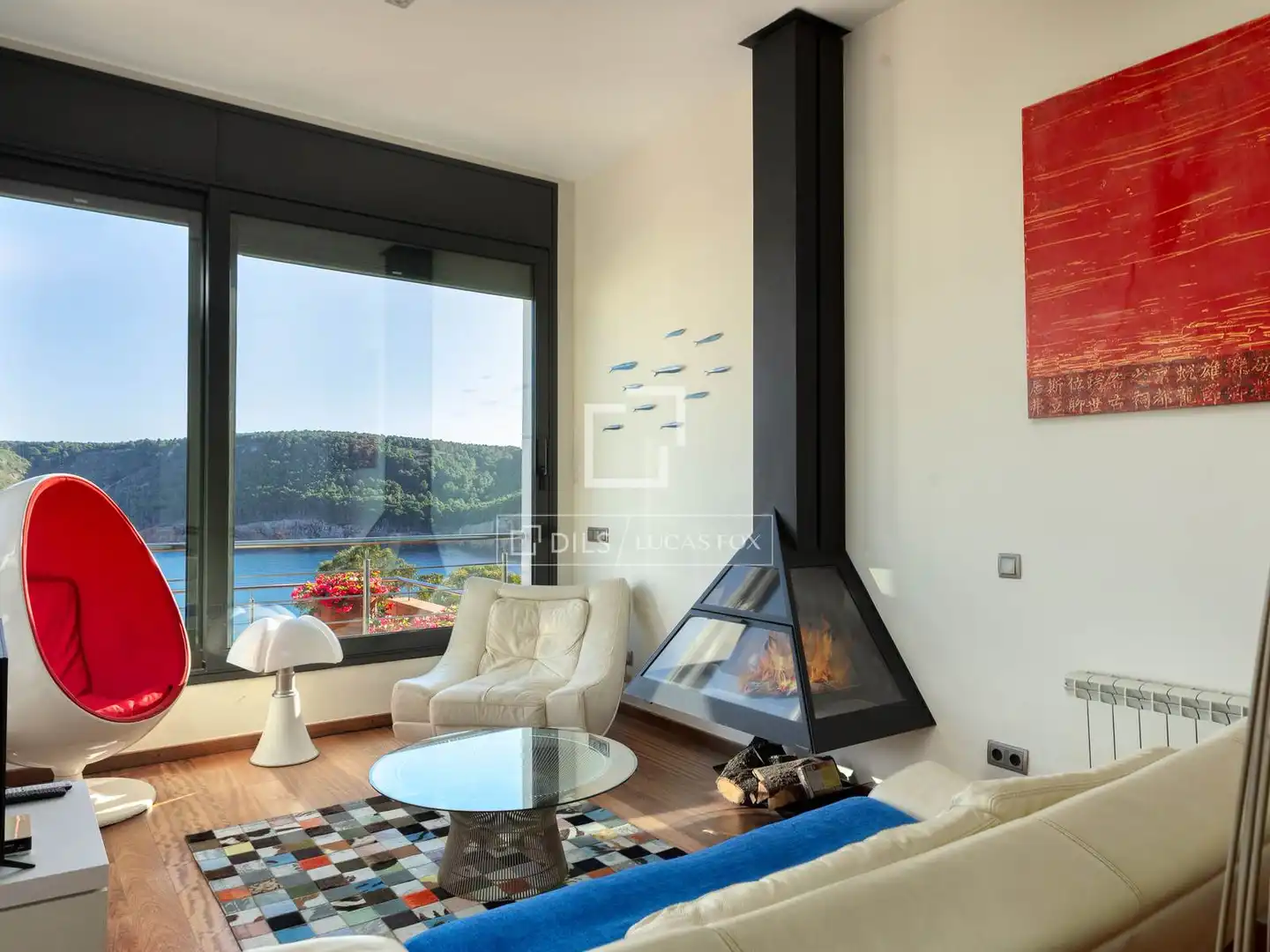 Sala de estar de Casa o chalet en venta en L'Escala con Aire acondicionado, Calefacción y Jardín privado