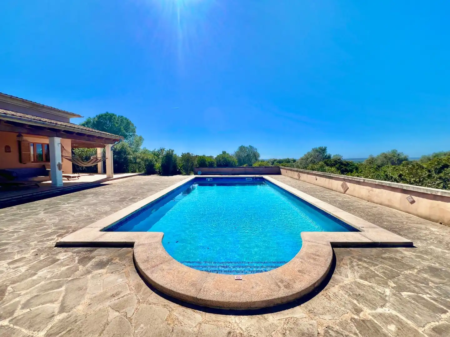 Piscina de Finca rústica de alquiler en Campos con Aire acondicionado, Jardín privado y Terraza