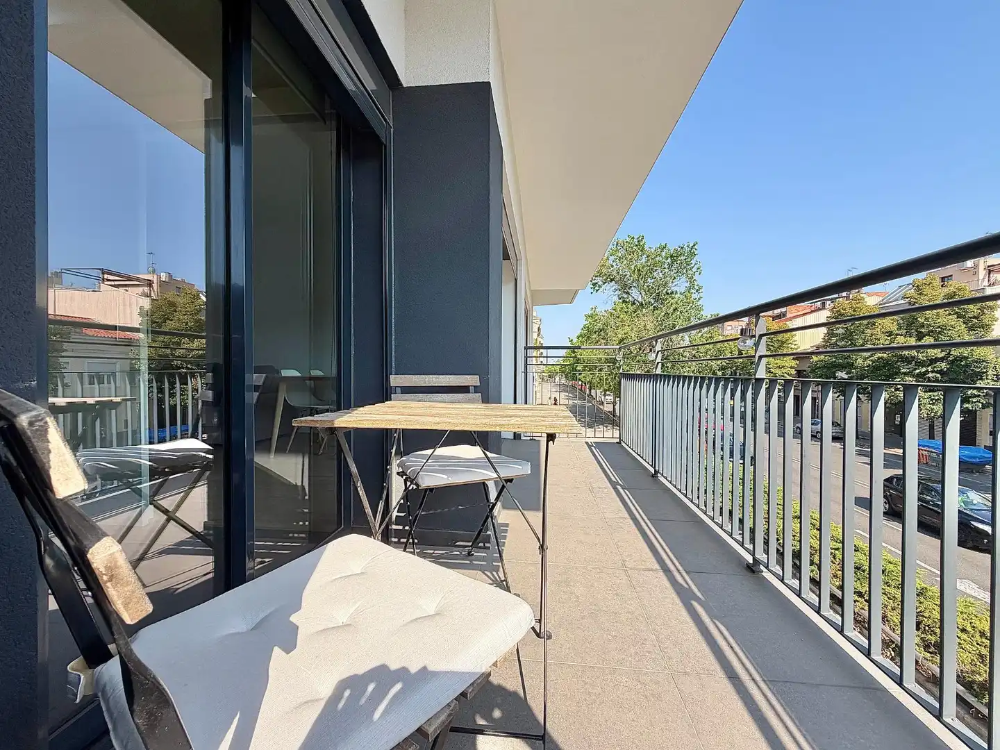 Terrasse von Wohnung zur Miete in Terrassa