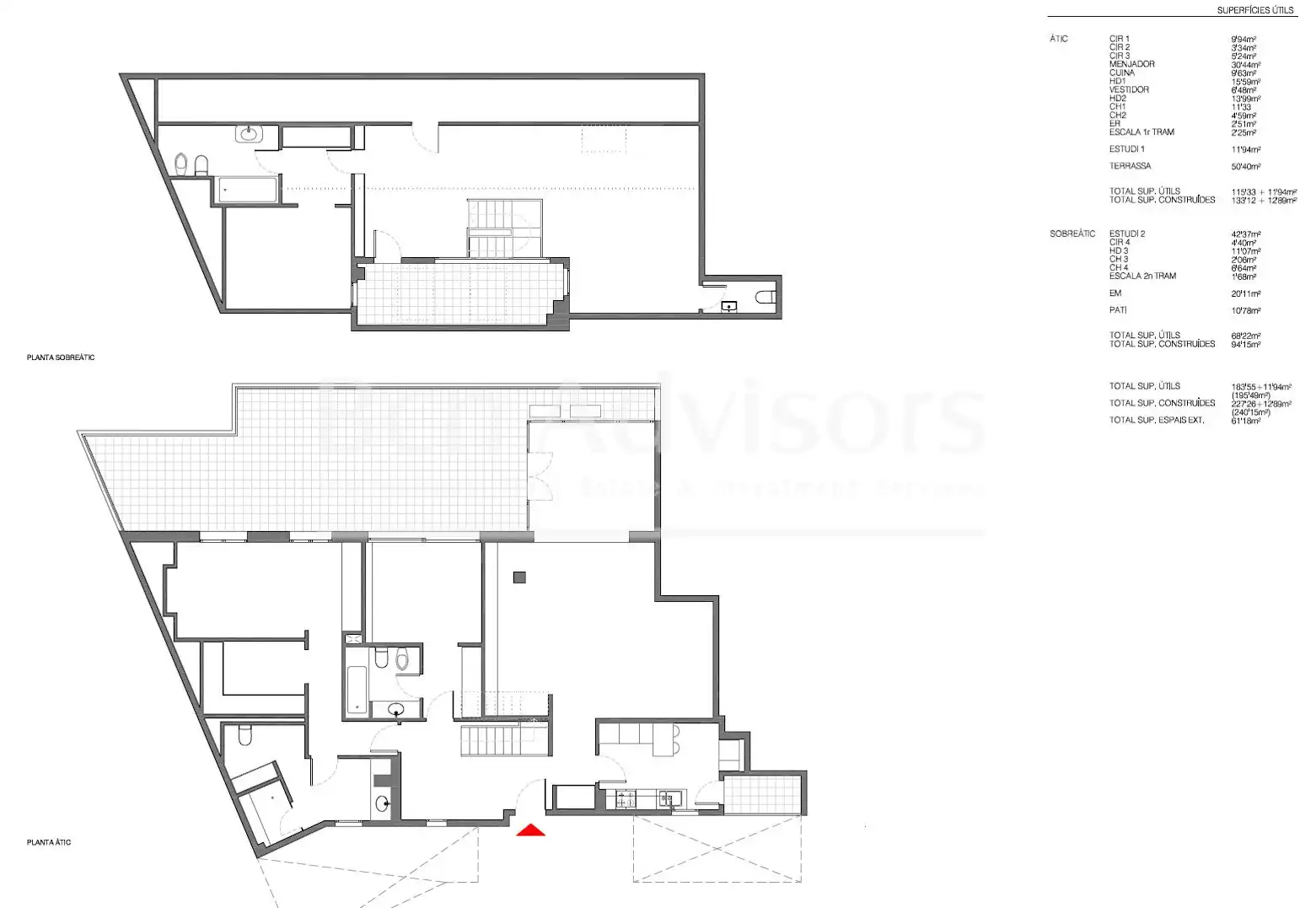 Penthouse mit Aufzug zum Verkauf in Sarrià - Sant Gervasi, imagen 44