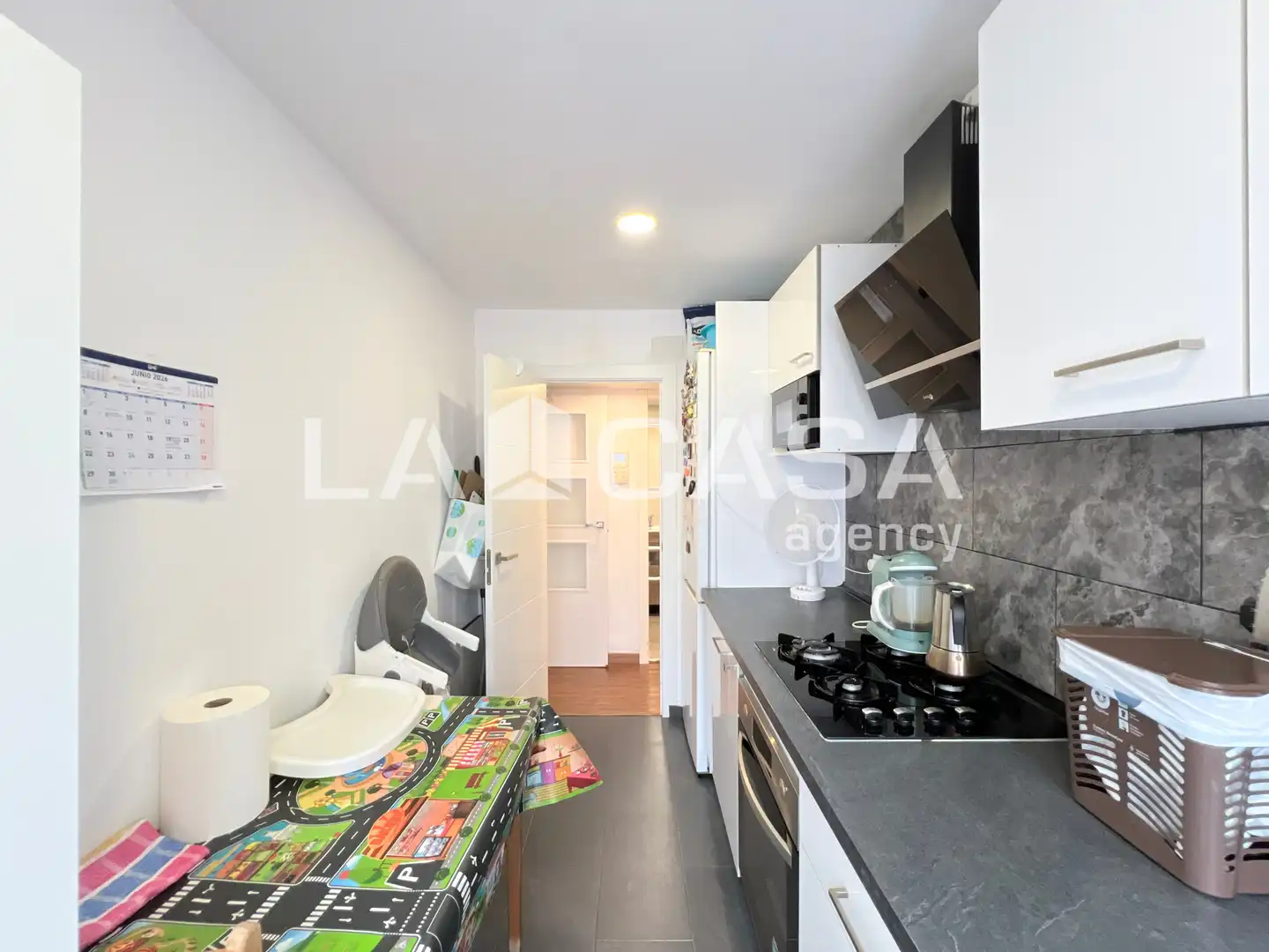 Kitchen of Flat for sale in Badalona  with Heating