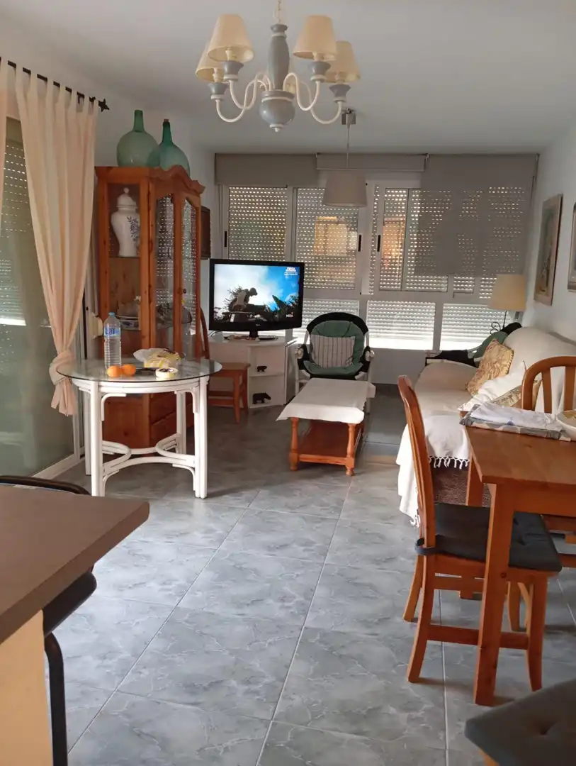 Living room of Flat for rent in Cullera  with Terrace, Storage room and Furnished