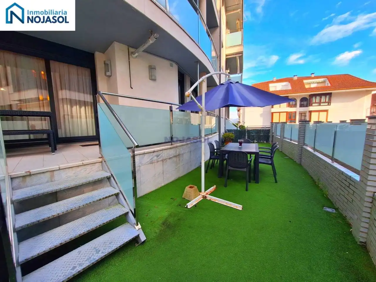 Terrasse von Wohnungen zur Miete in Noja mit Heizung, Privatgarten und Terrasse