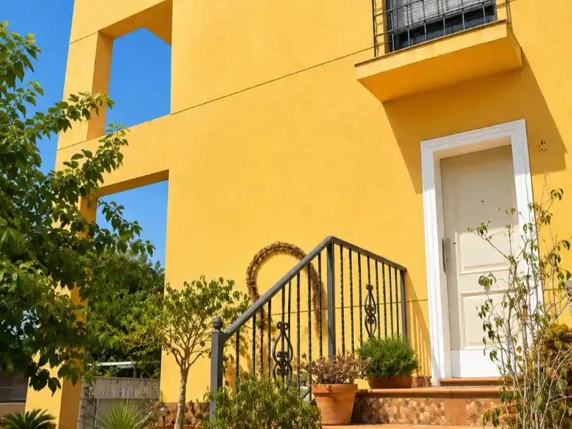 Vista exterior de Casa o chalet en venta en Cartagena con Aire acondicionado, Jardín privado y Parquet