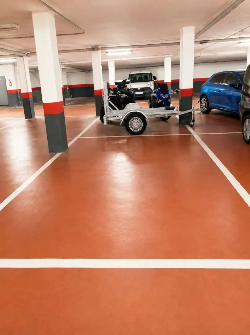 Parking of Flat for sale in Fuengirola  with Air Conditioner, Parquet flooring and Furnished