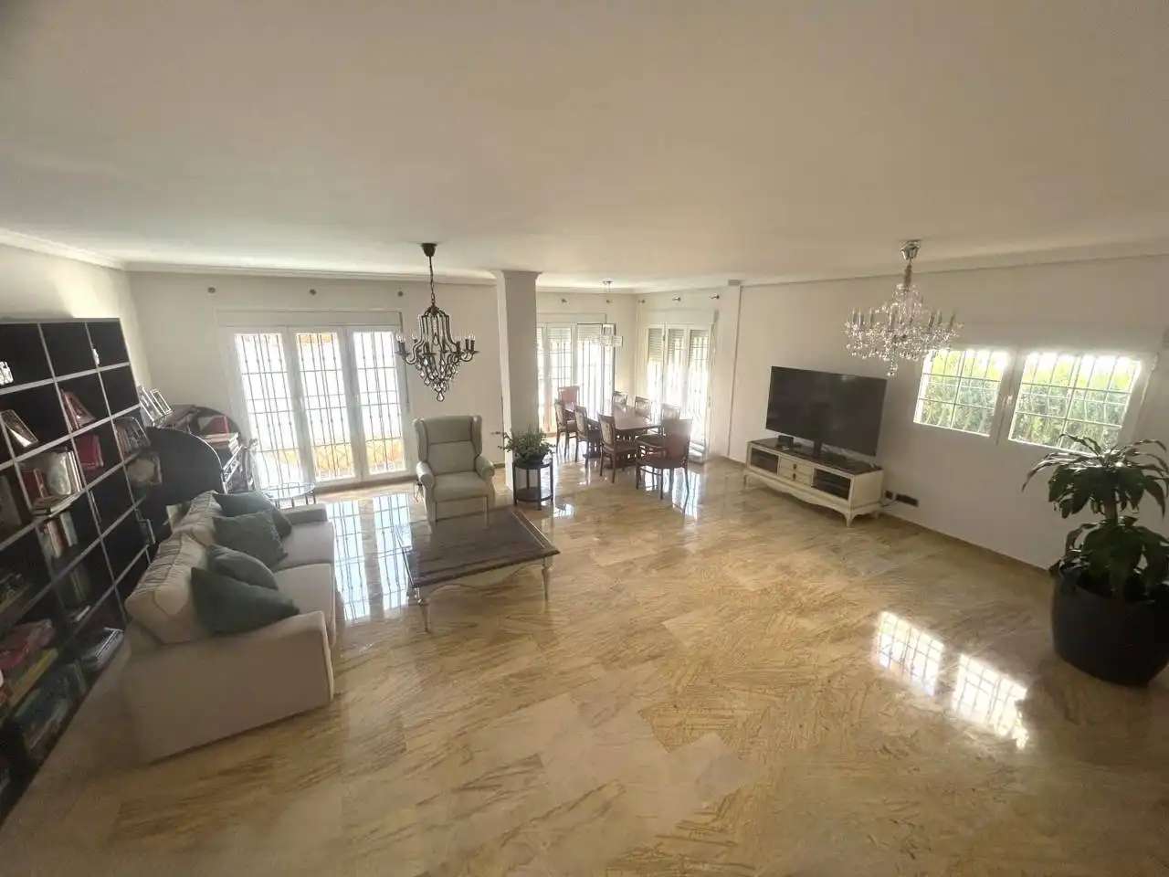 Living room of Houses for sale in Roquetas de Mar  with Air Conditioner, Private garden and Terrace