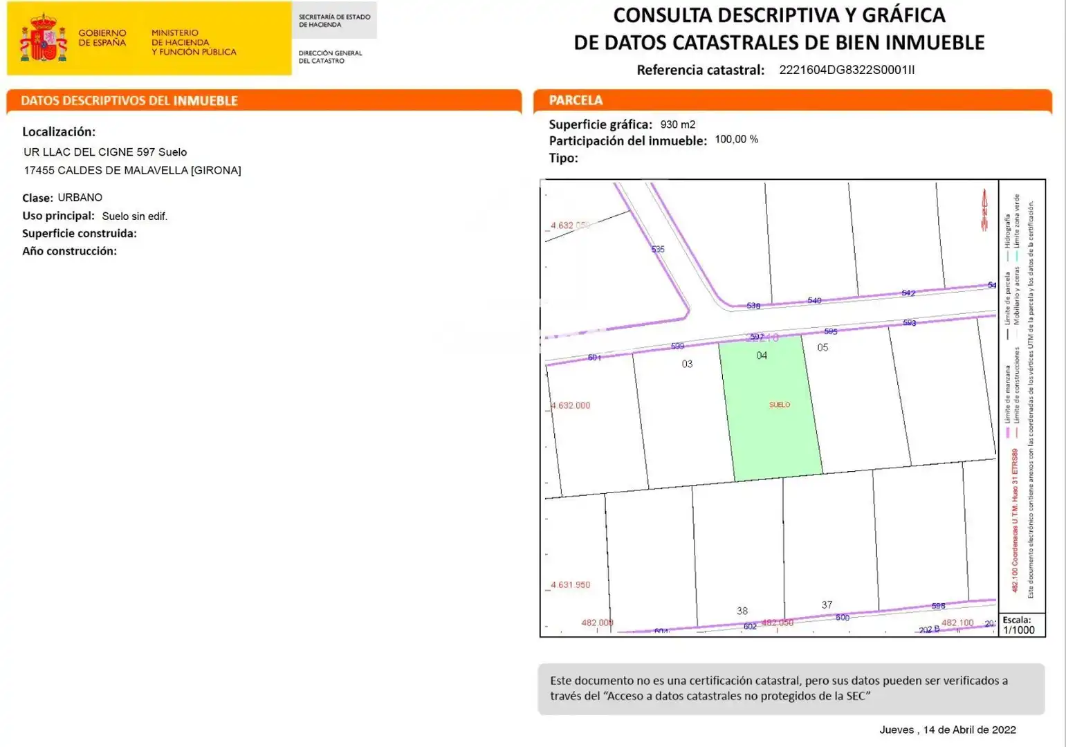 Residential land for sale in Caldes de Malavella, imagen 2