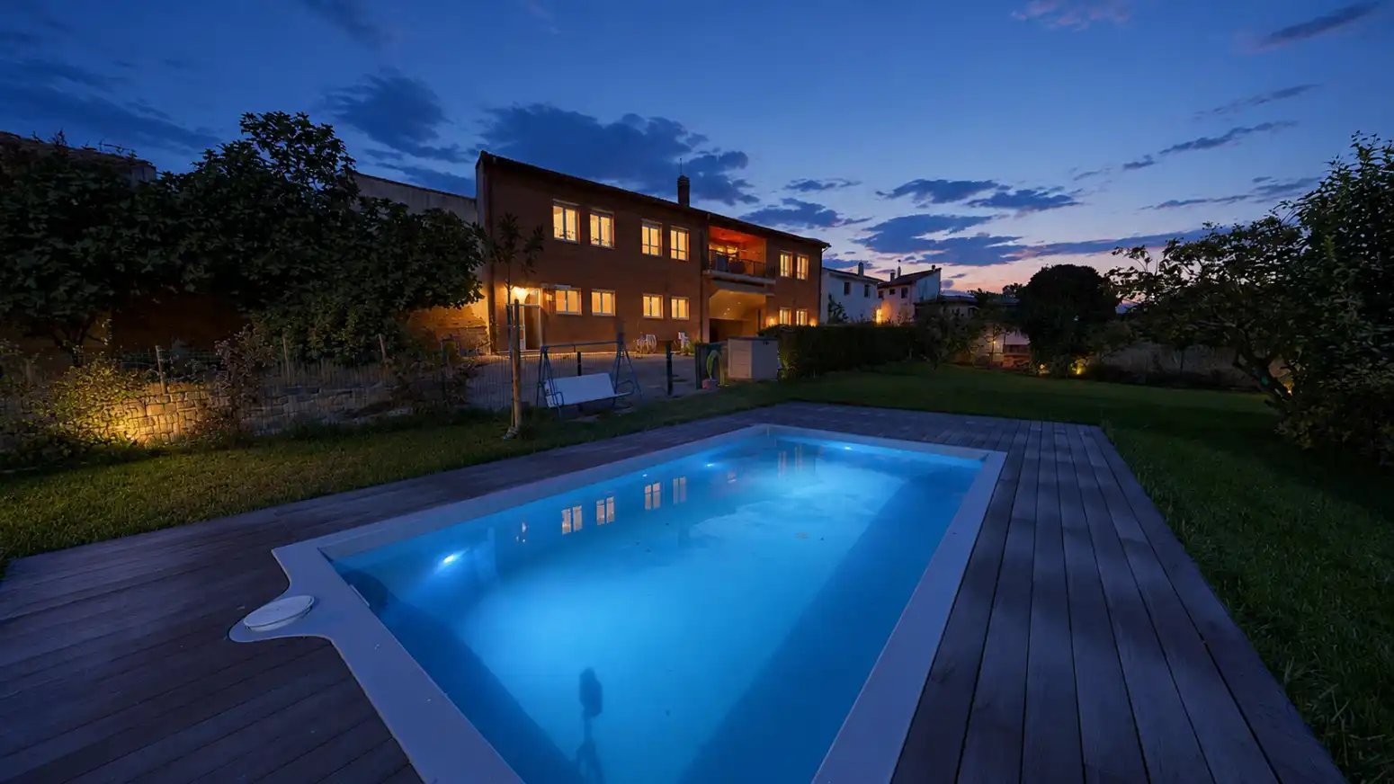 Piscina de Casa o chalet en venta en Olóriz / Oloritz con Aire acondicionado, Calefacción y Jardín privado
