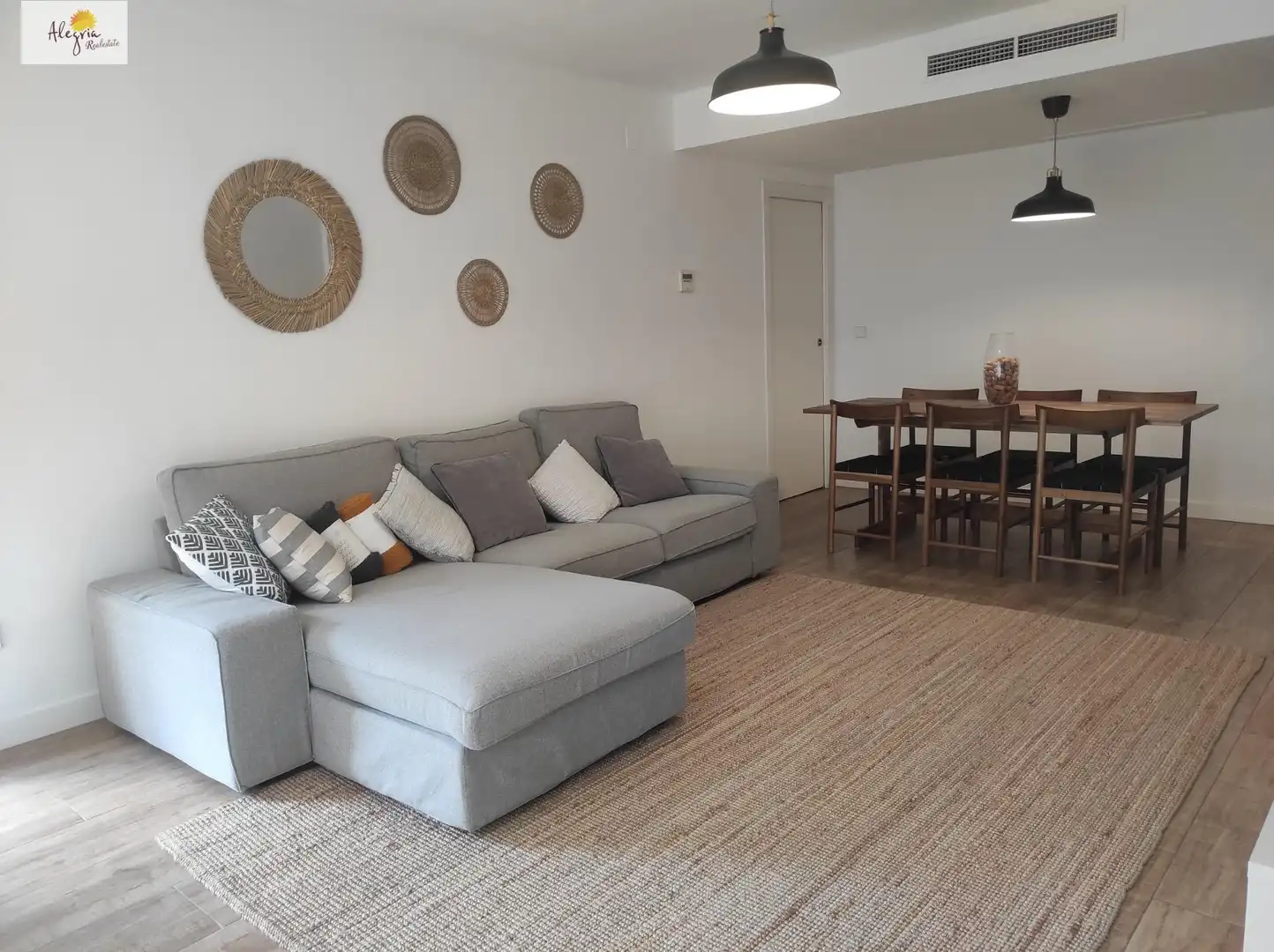 Wohnzimmer von Wohnungen zur Miete in Valencia mit Klimaanlage, Heizung und Terrasse