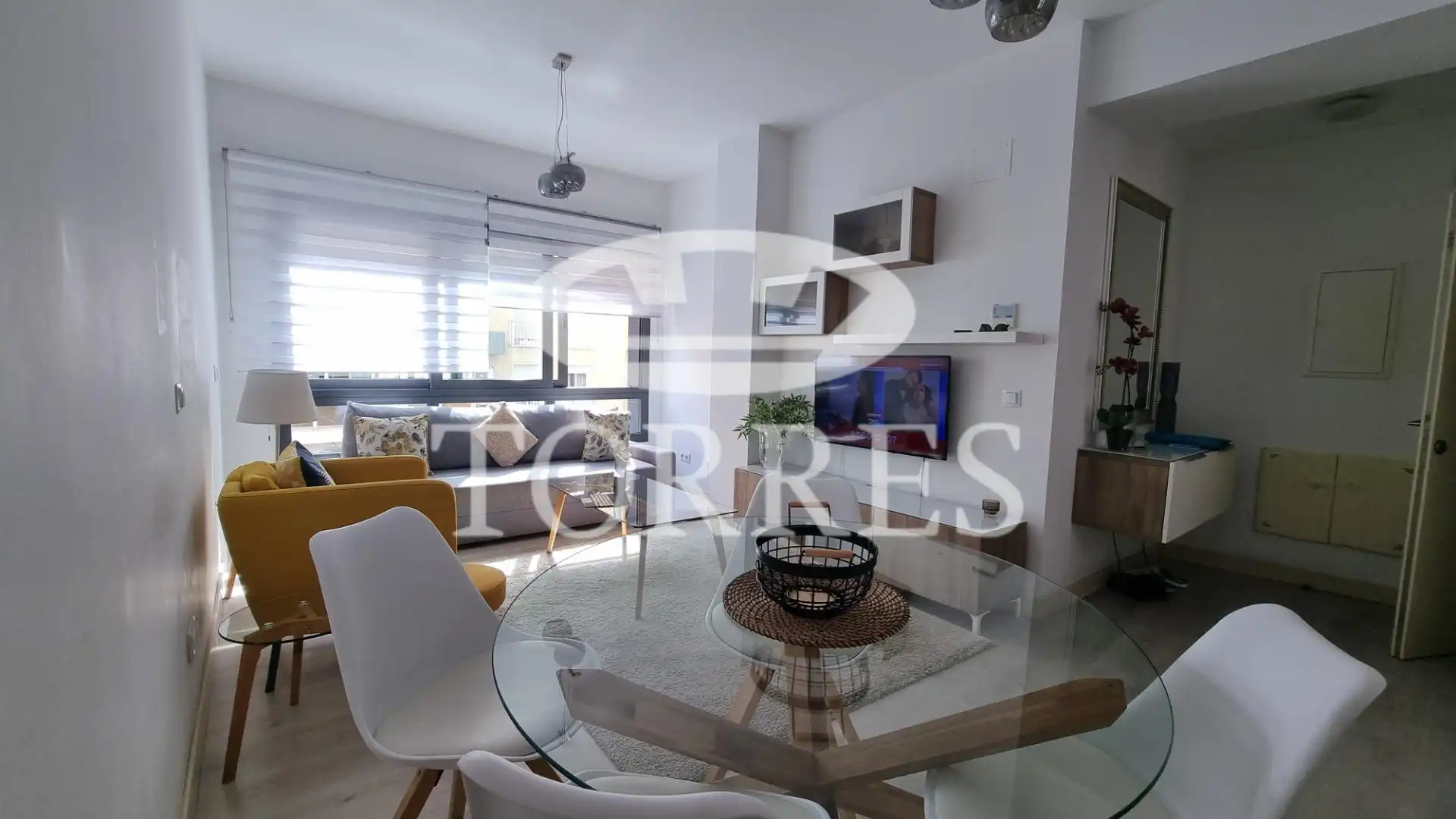 Sala de estar de Piso de alquiler en Málaga con Aire acondicionado y Amueblado