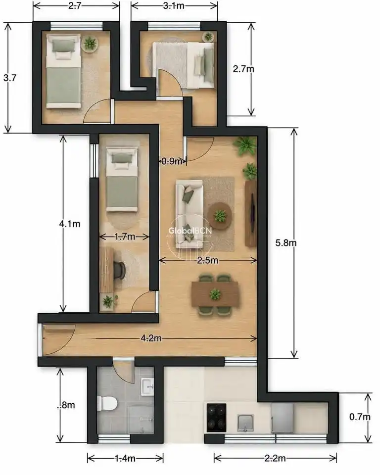 Wohnung mit Aufzug zum Verkauf in calle del Rosselló, imagen 29