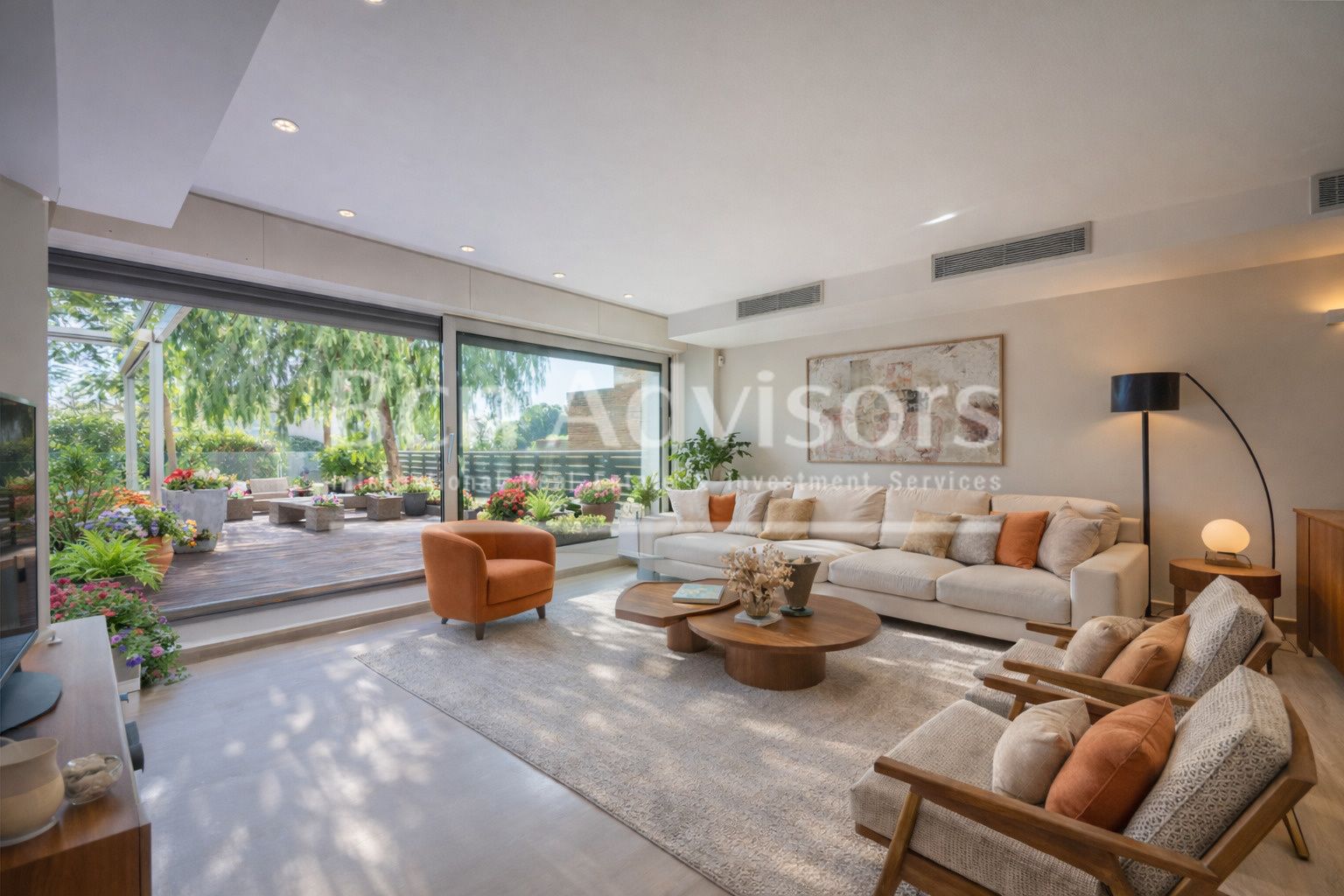 Sala d'estar de Casa o xalet en venda en  Barcelona Capital amb Aire condicionat, Calefacció i Jardí privat