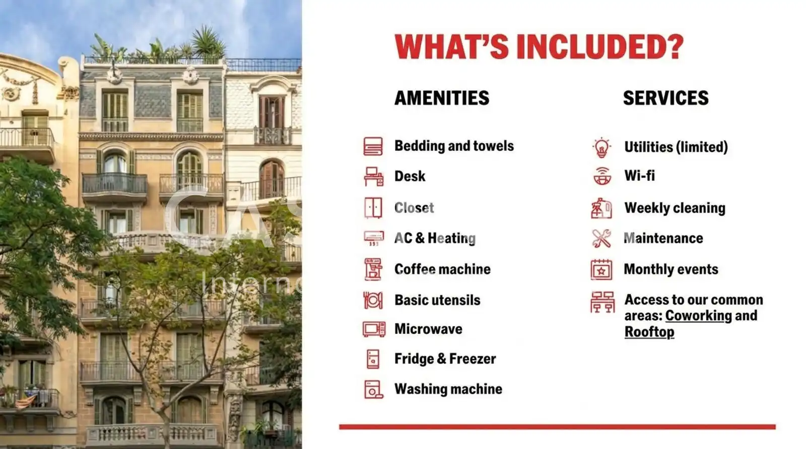 Exterior view of Apartments for rent in Sant Martí