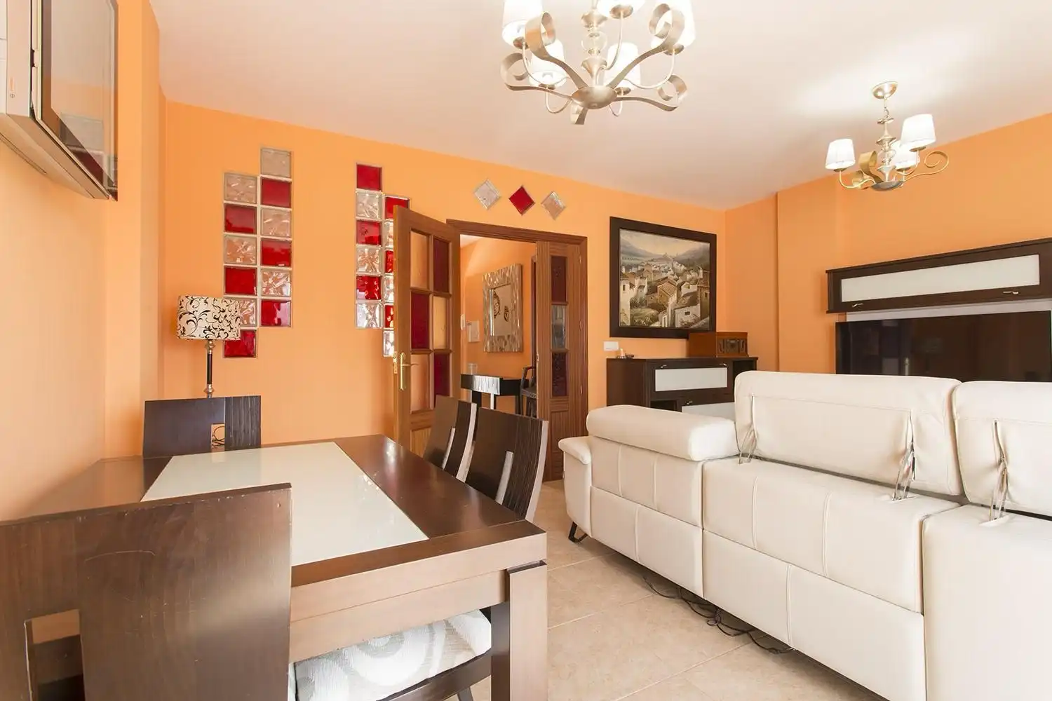 Sala de estar de Dúplex en venta en Lentegí con Aire acondicionado, Terraza y Amueblado