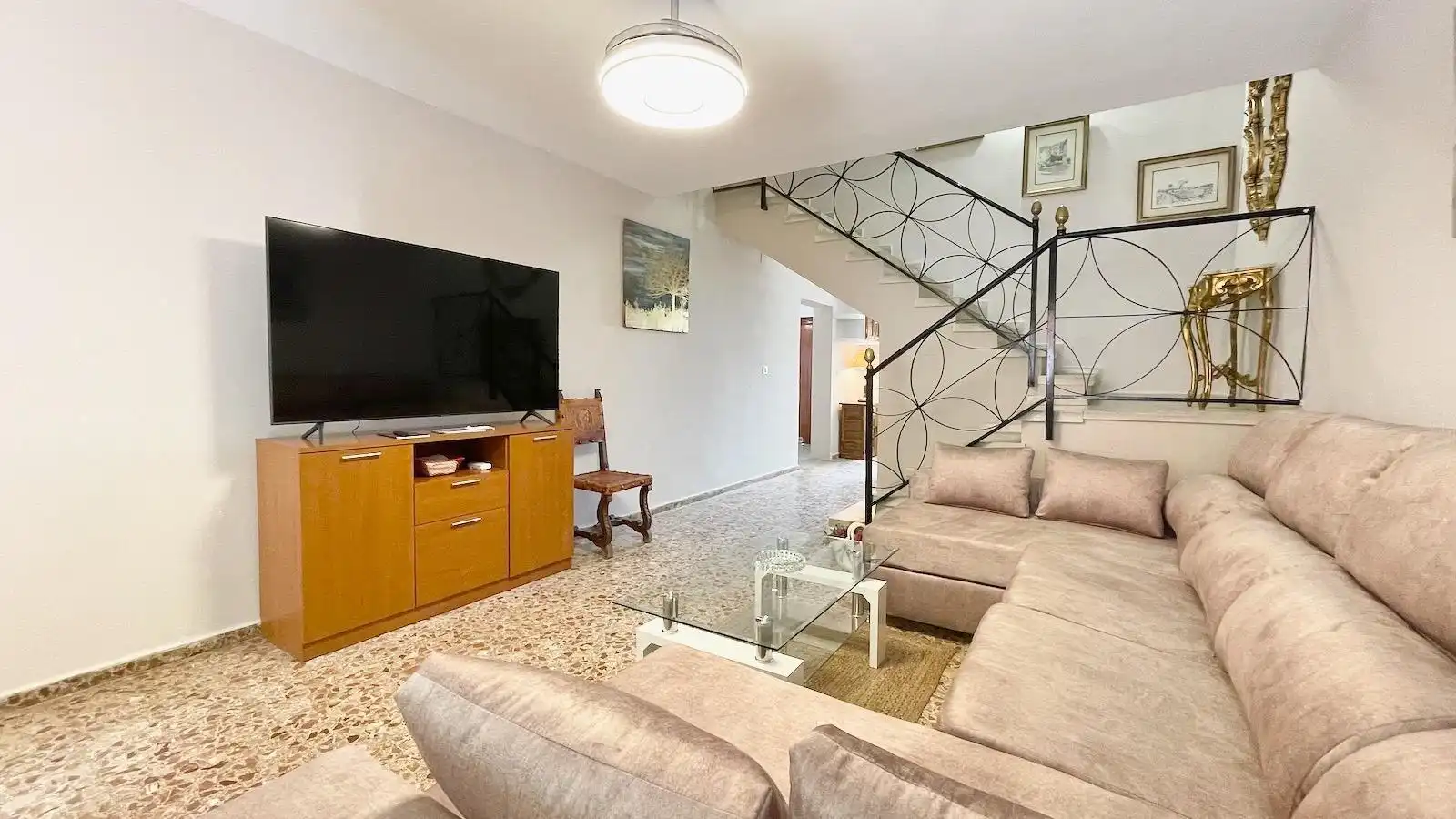 Living room of Houses for sale in Mijas  with Air Conditioner, Private garden and Terrace