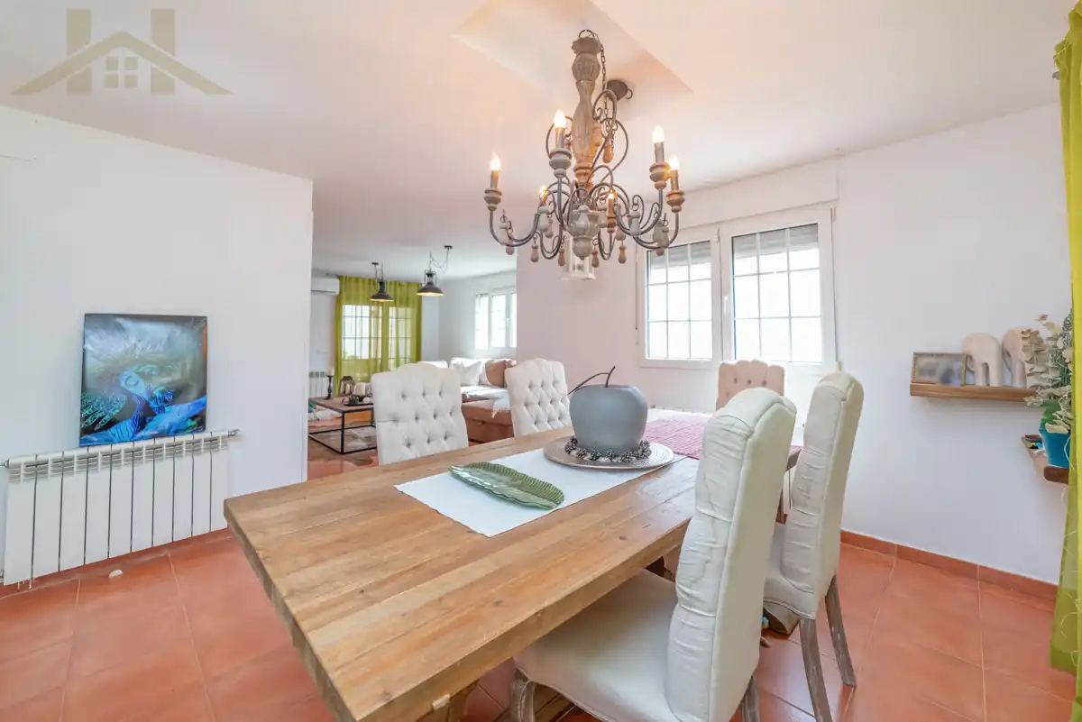 Dining room of Houses for sale in El Álamo  with Air Conditioner, Heating and Private garden