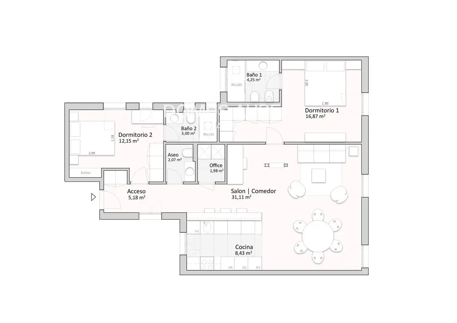 Flat with lift to rent in Jorge Juan, imagen 15