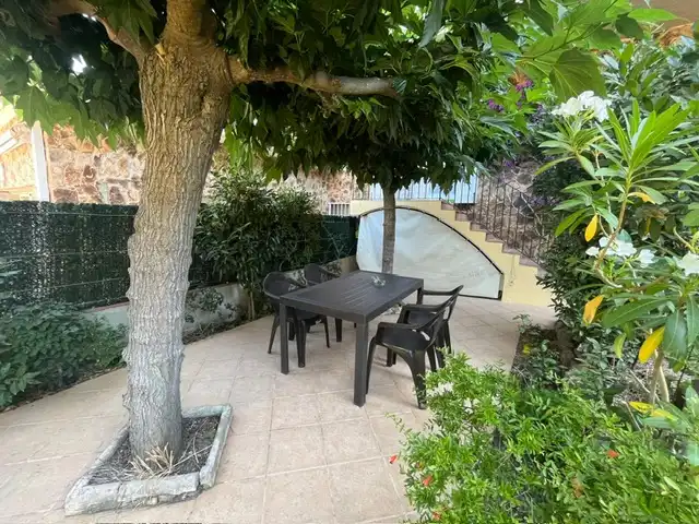 Terraza de Apartamento de alquiler en Castell d'Aro, Platja d'Aro i s'Agaró con Aire acondicionado, Jardín privado y Terraza