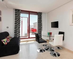 Living room of Flat to rent in  Madrid Capital  with Air Conditioner, Heating and Private garden