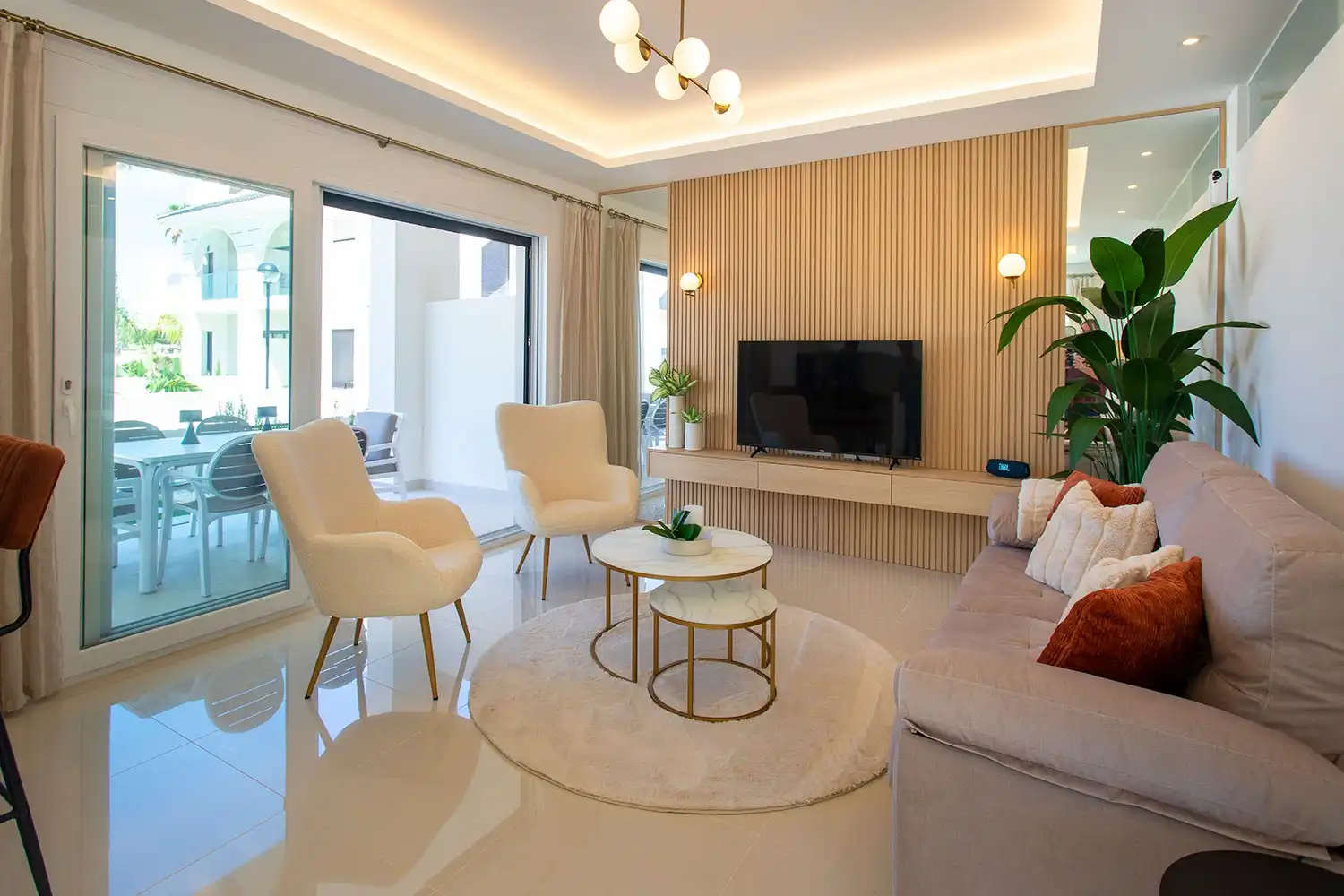 Sala de estar de Planta baja en venta en Rojales con Aire acondicionado, Terraza y Piscina