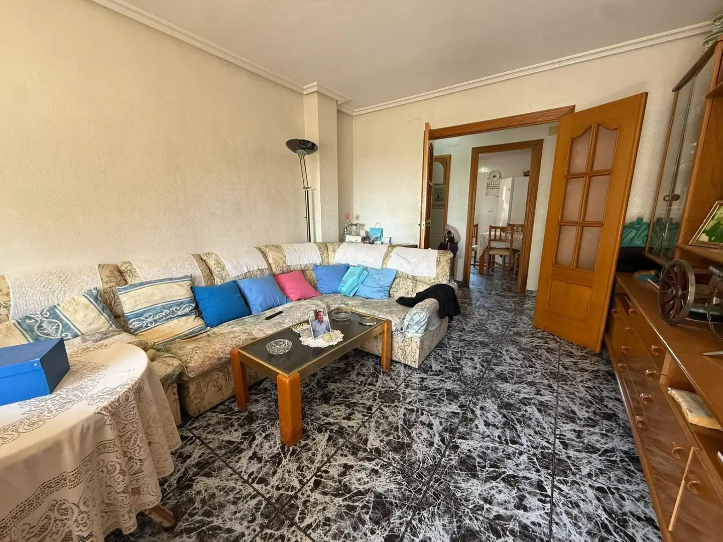 Sala de estar de Piso en venta en Guardamar del Segura con Aire acondicionado, Terraza y Trastero