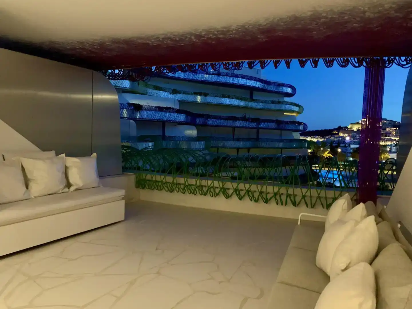 Terrasse von Wohnungen zur Miete in Eivissa mit Klimaanlage, Schwimmbad und Balkon