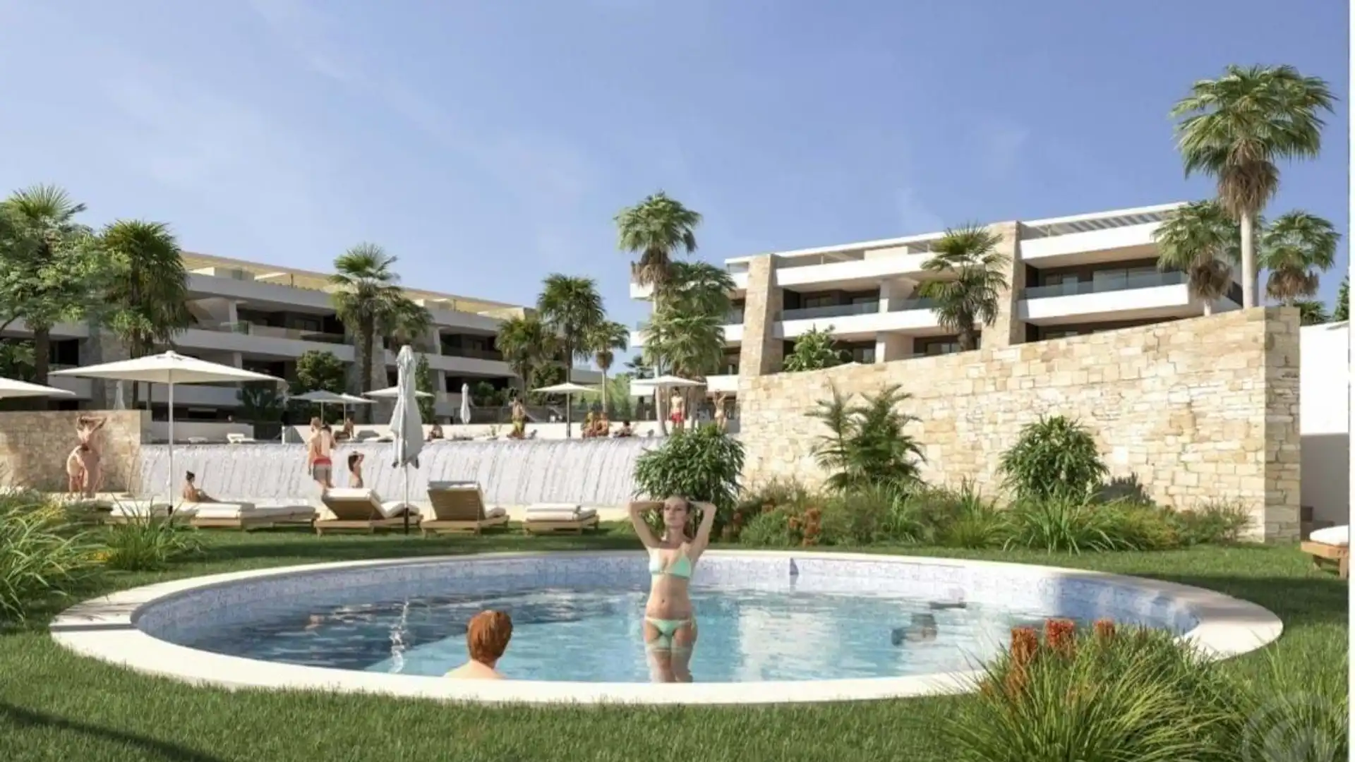 Garden of Flat for sale in Monforte del Cid  with Air Conditioner, Heating and Private garden