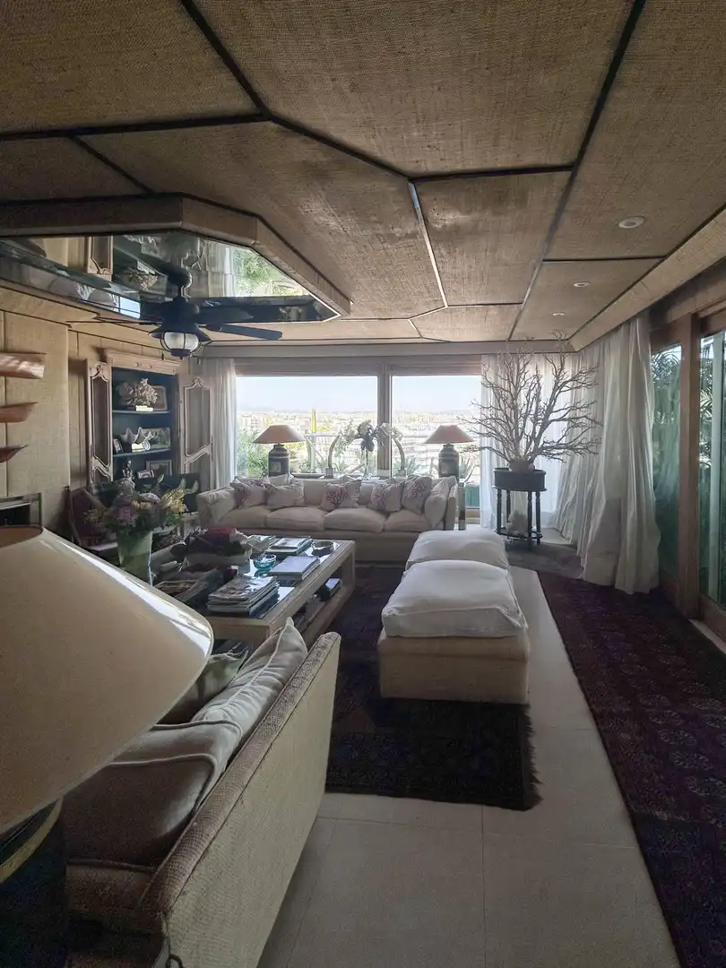Sala de estar de Ático de alquiler en  Palma de Mallorca con Aire acondicionado, Calefacción y Terraza