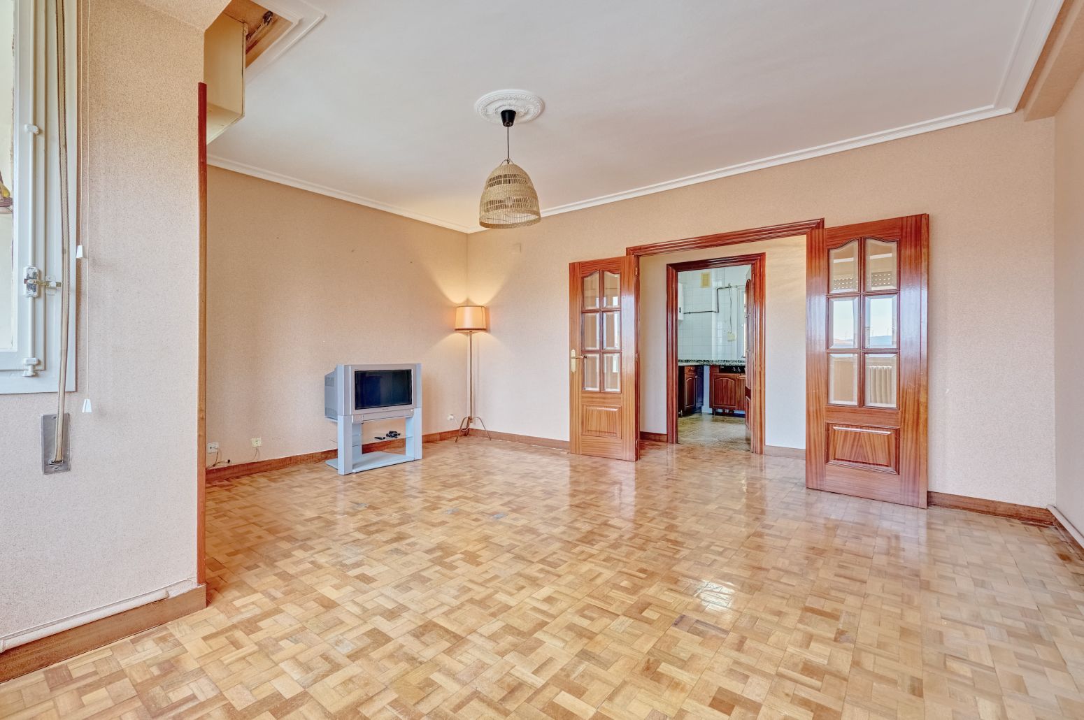 Sala d'estar de Pis en venda en Falces amb Calefacció, Parquet i Terrassa