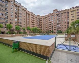 Exterior view of Flat for sale in  Madrid Capital  with Parquet flooring, Terrace and Swimming Pool