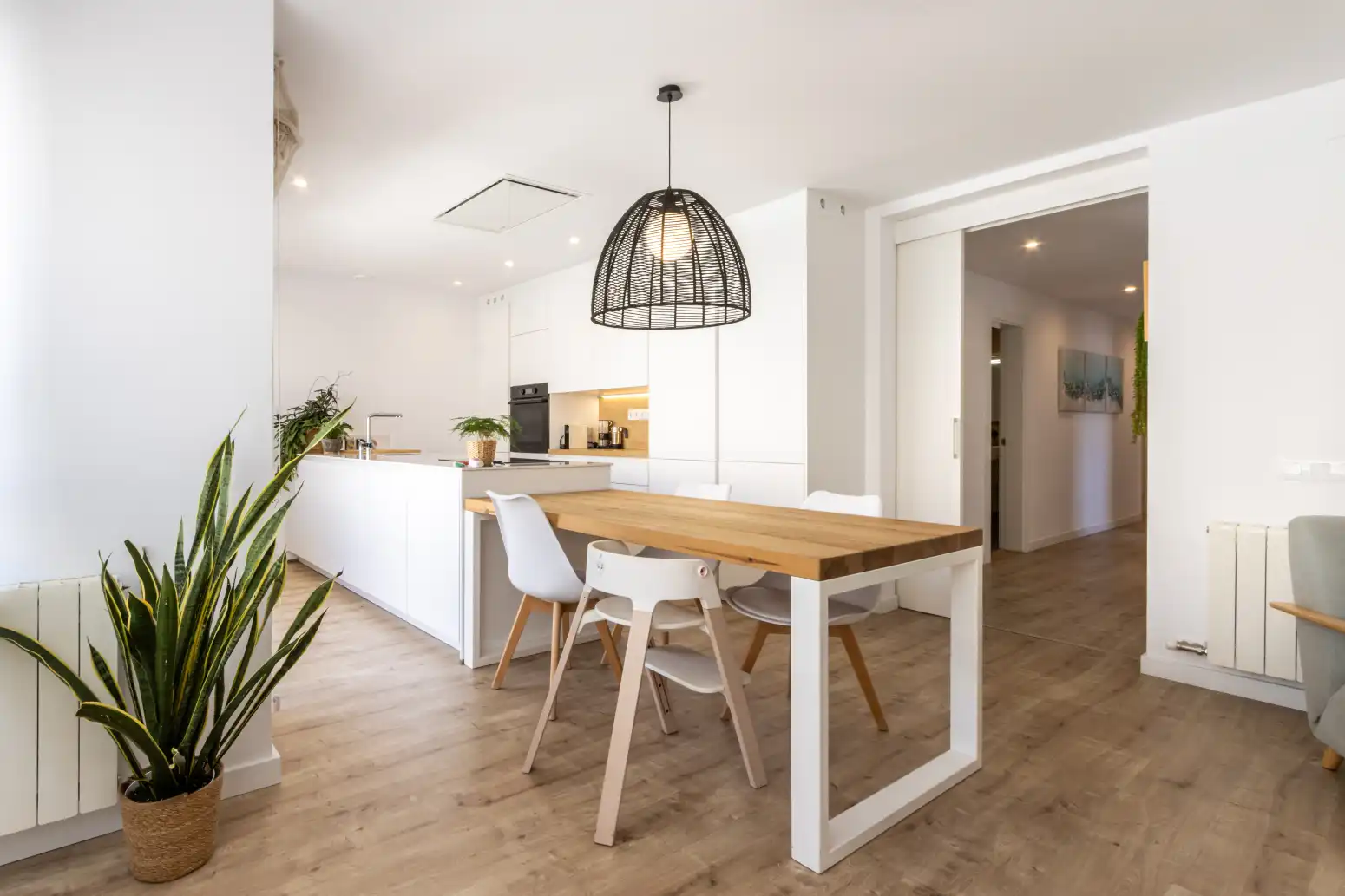 Esszimmer von Wohnung zum Verkauf in Terrassa mit Klimaanlage, Heizung und Parkett
