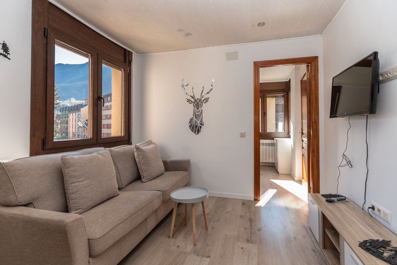 Sala d'estar de Apartament en venda en Vielha e Mijaran amb Calefacció, Parquet i Traster