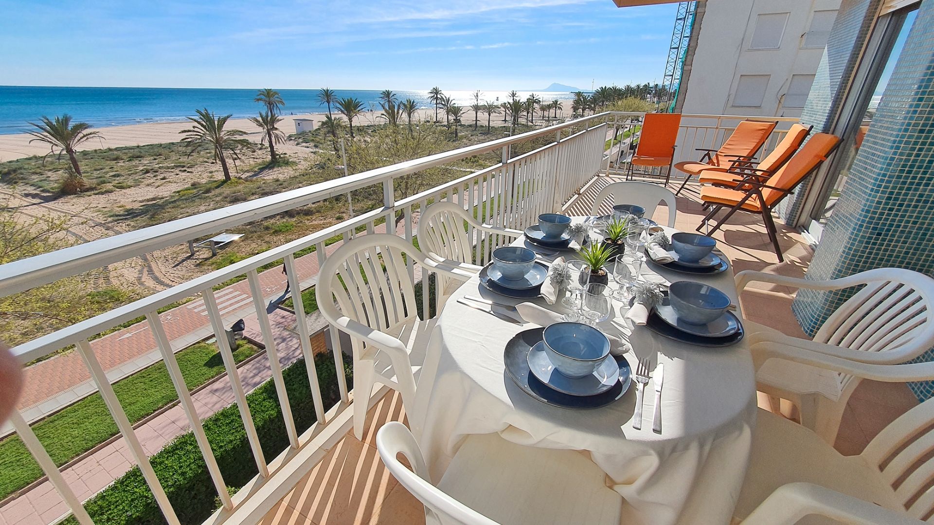 Terrace of Apartment to rent in Gandia  with Terrace, Furnished and Oven
