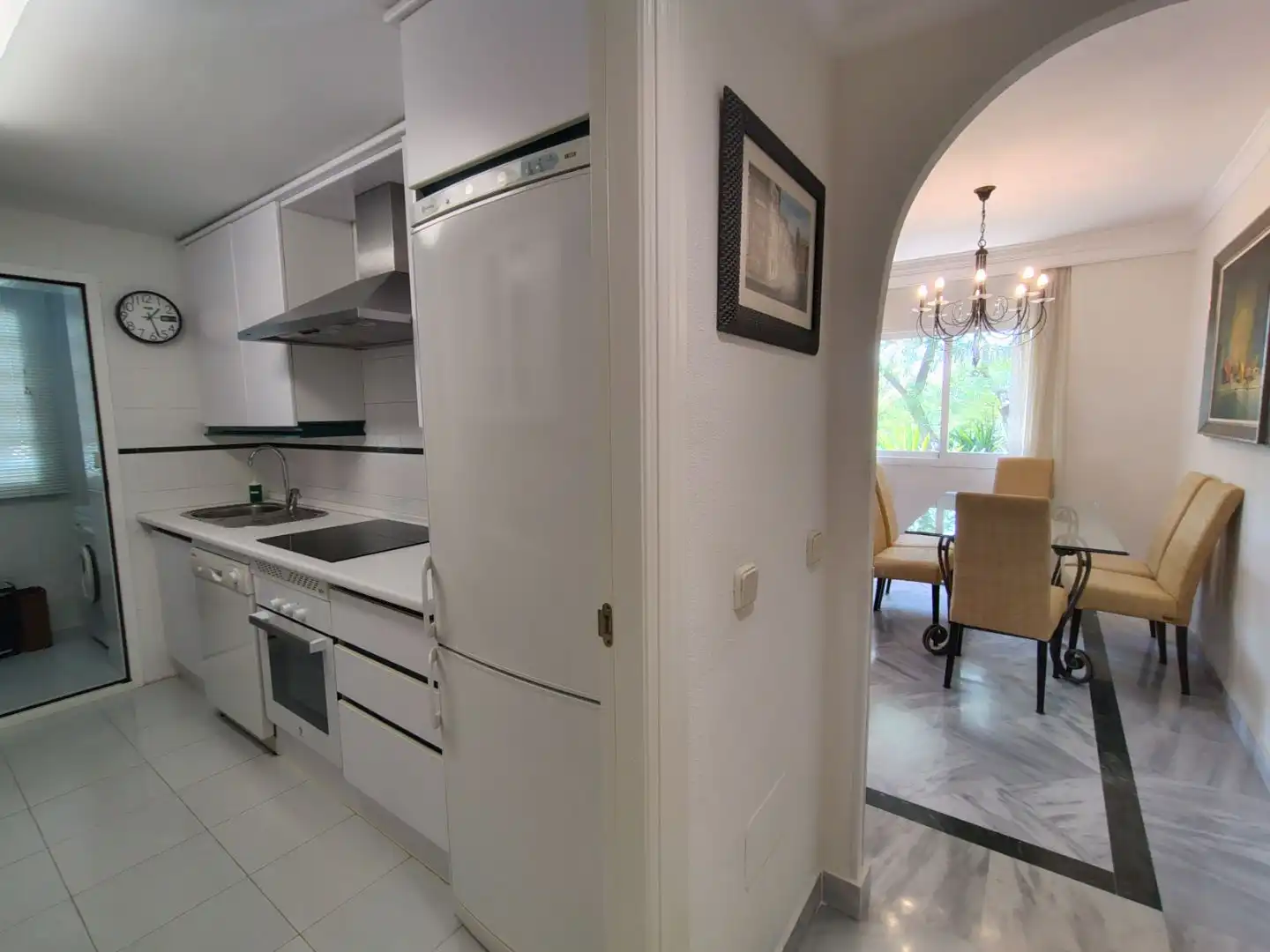 Küche von Wohnung zur Miete in Marbella mit Klimaanlage, Heizung und Terrasse