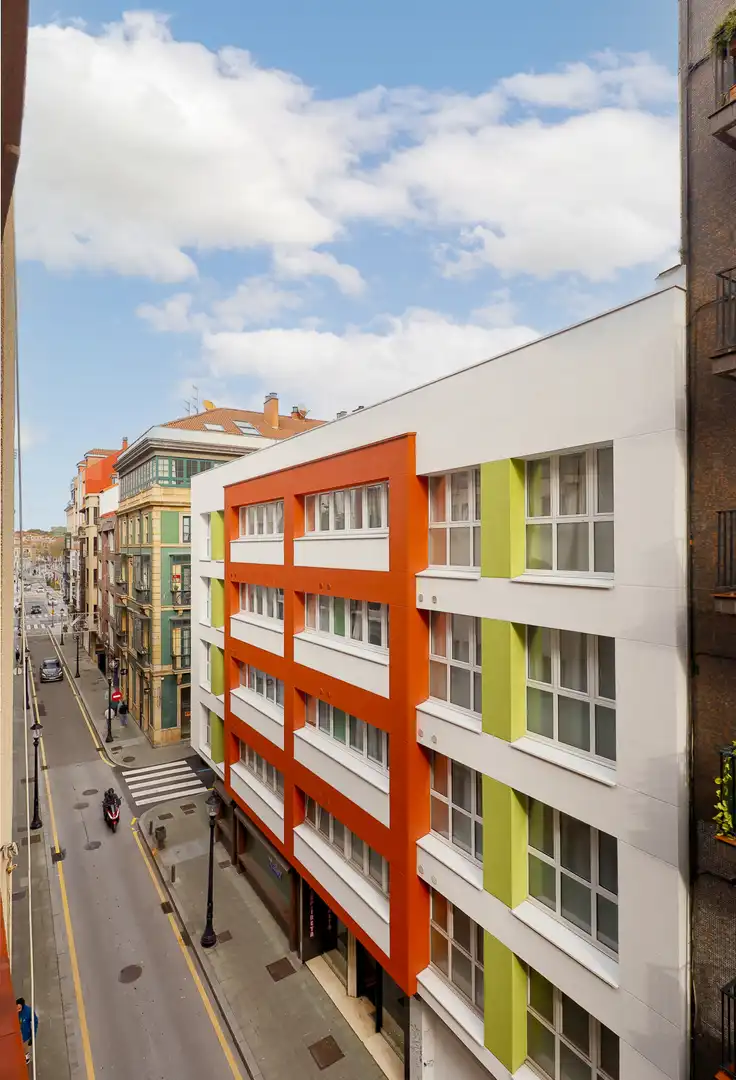 Vista exterior de Piso en venta en Gijón  con Calefacción y Trastero