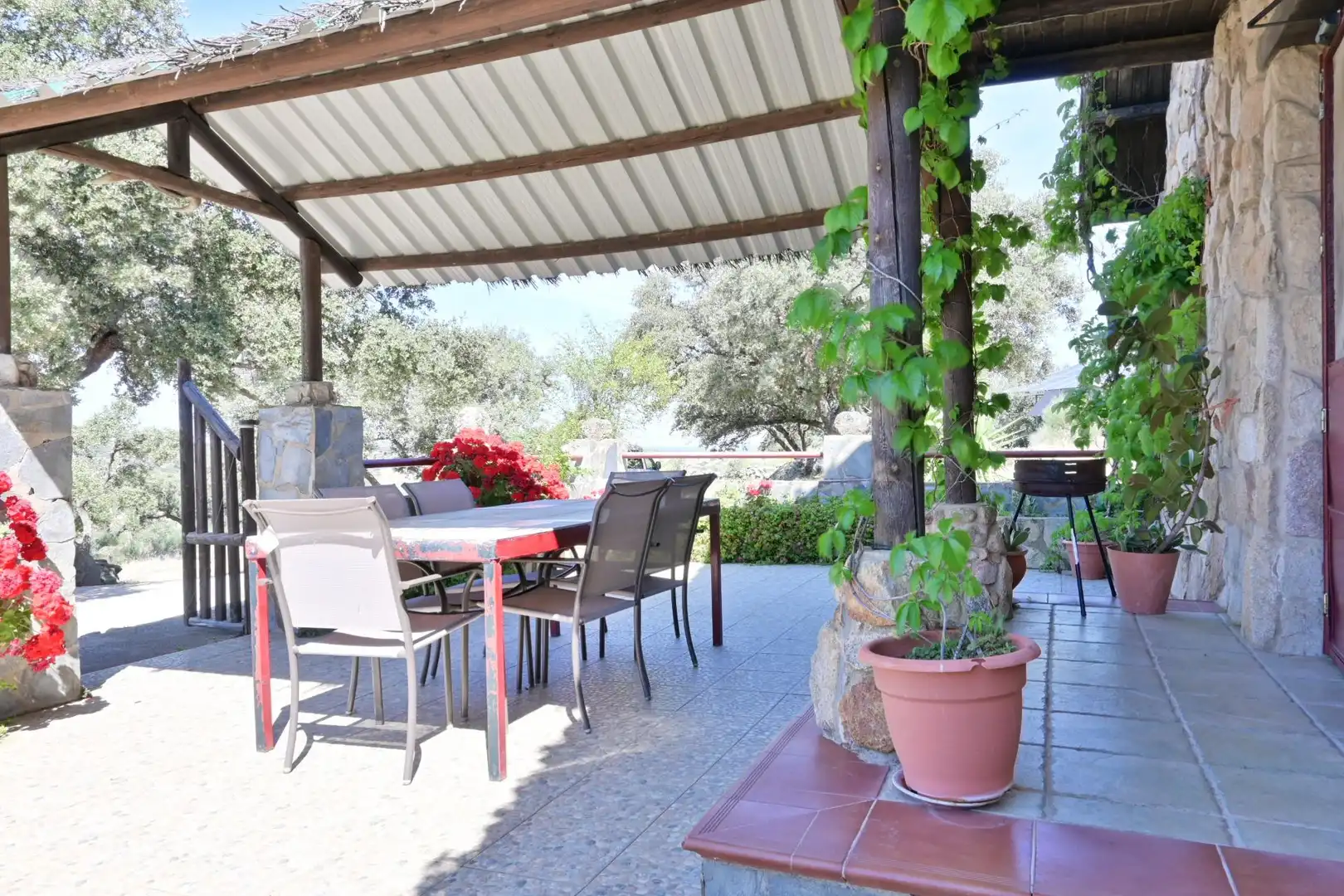 Terraza de Casa o chalet en venta en Bodonal de la Sierra con Aire acondicionado, Piscina y Amueblado