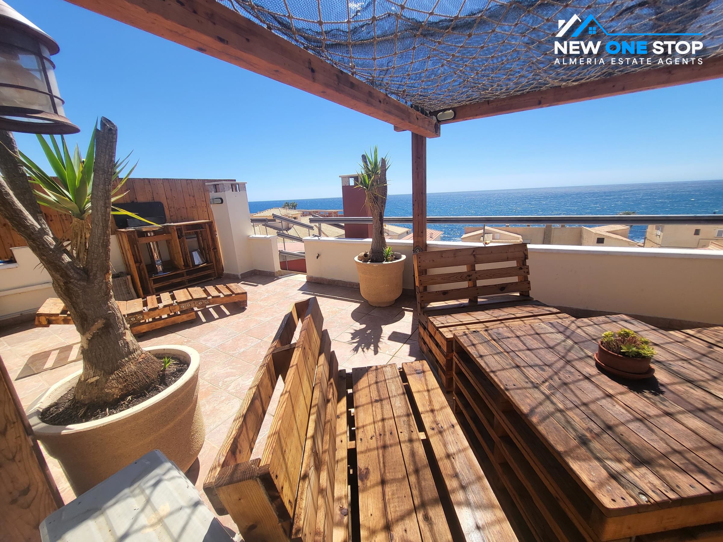 Terrace of Attic for sale in Cuevas del Almanzora  with Air Conditioner, Heating and Parquet flooring