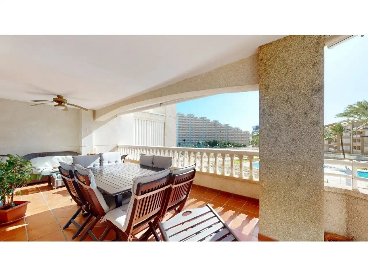 Terrace of Flat for sale in Cullera  with Air Conditioner, Private garden and Terrace