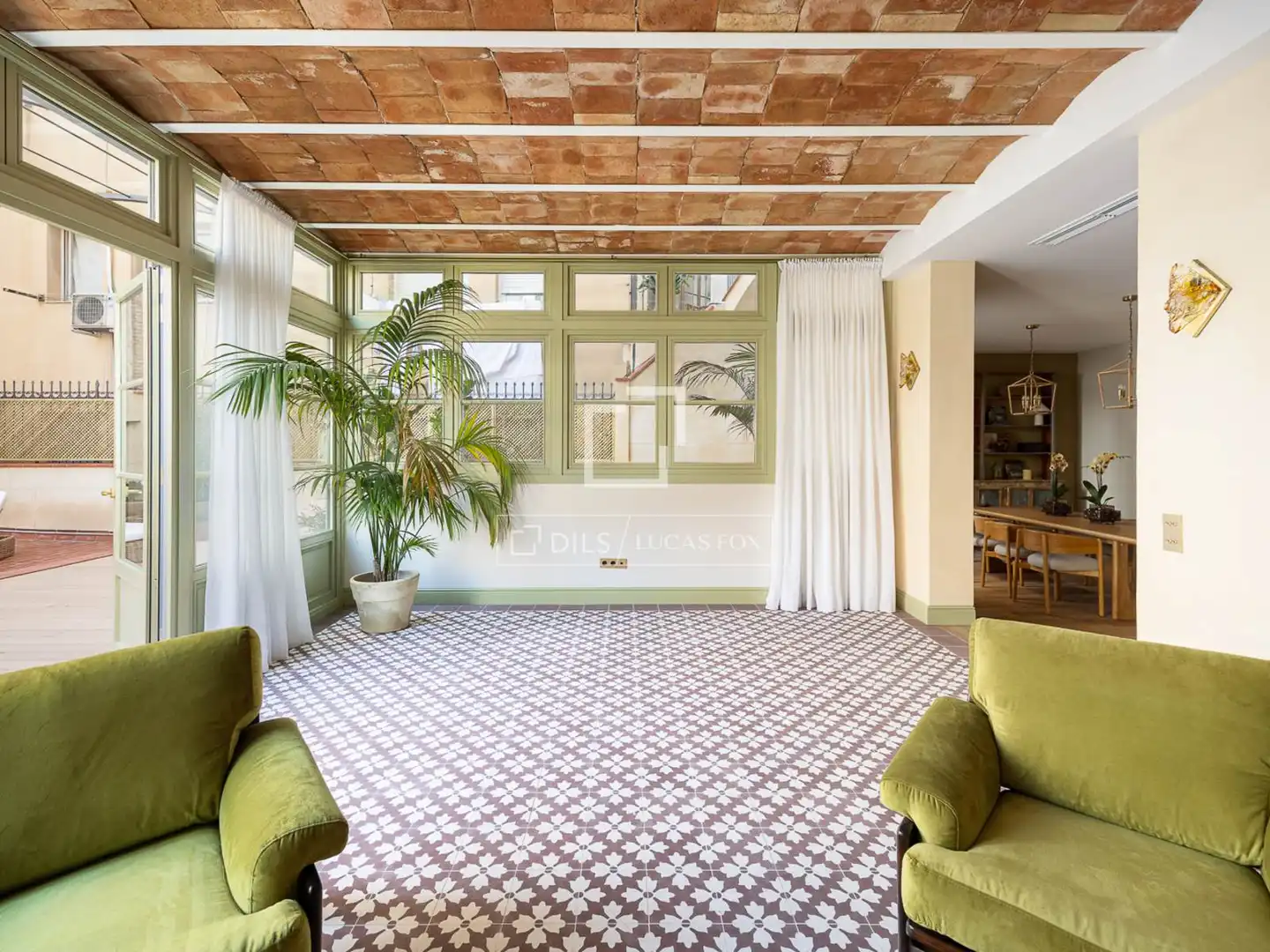 Living room of Flat for sale in Barcelona  with Air Conditioner, Heating and Terrace